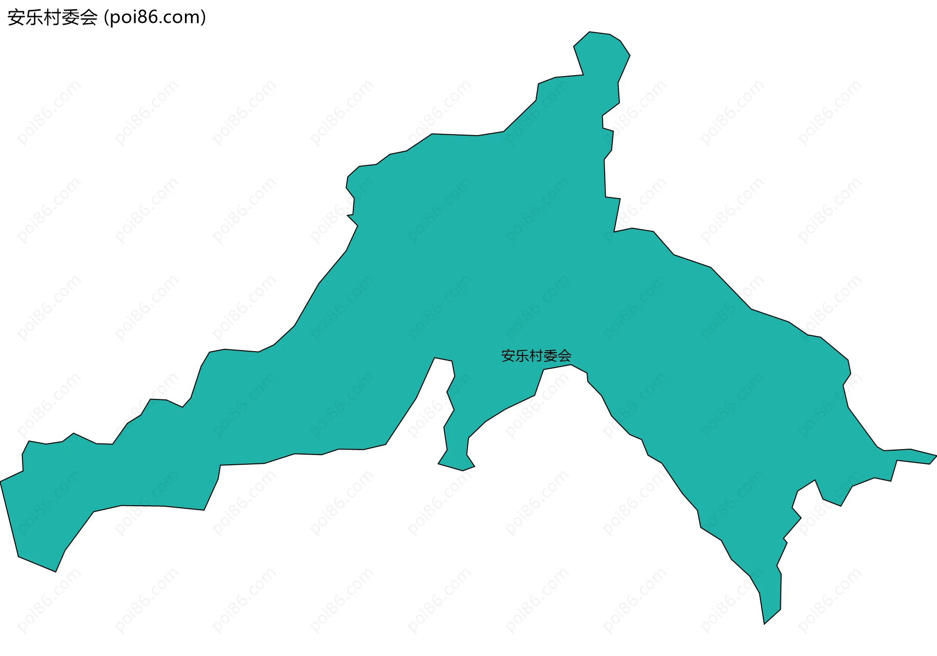 安乐村委会边界地图