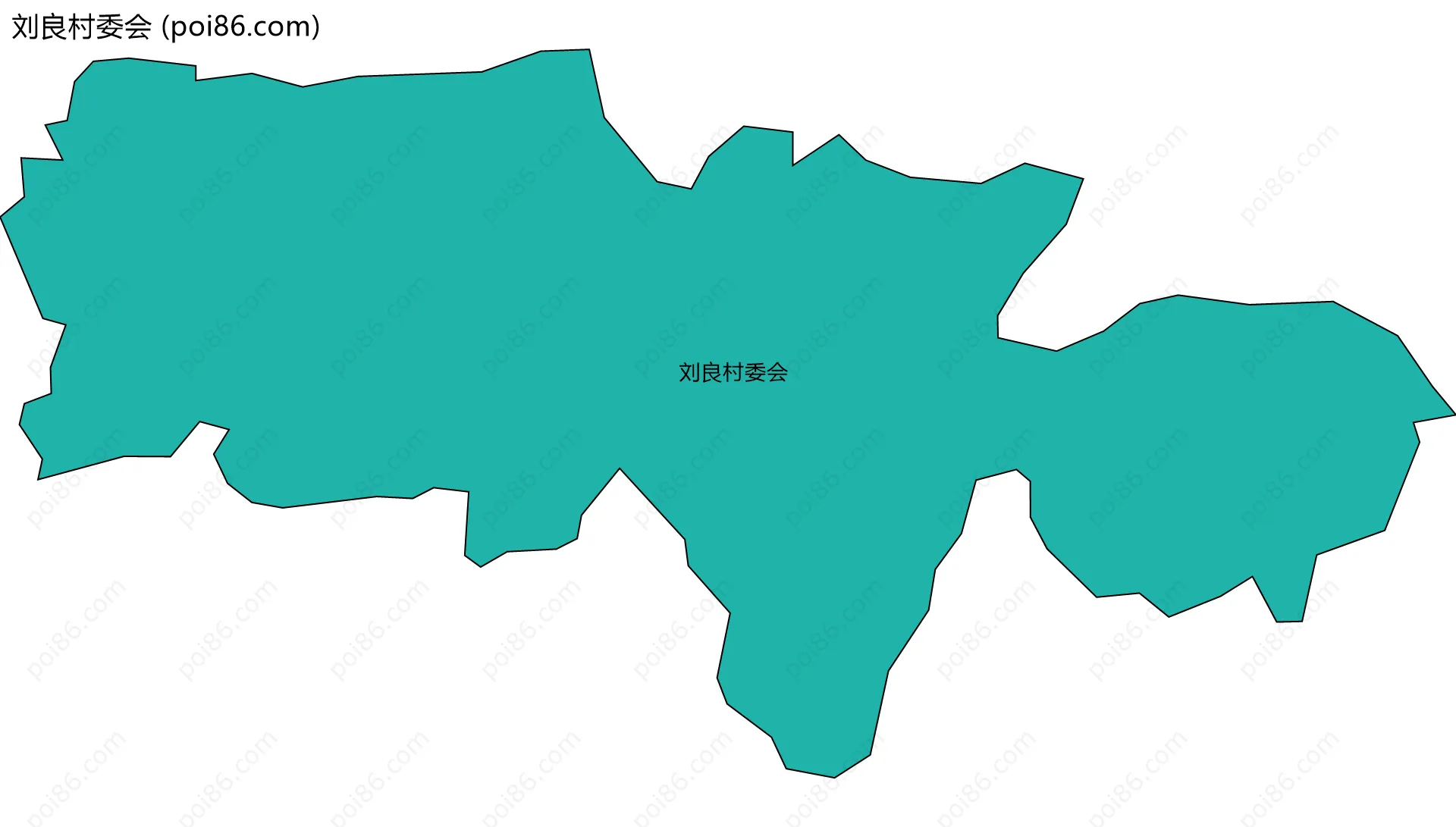 刘良村委会边界地图