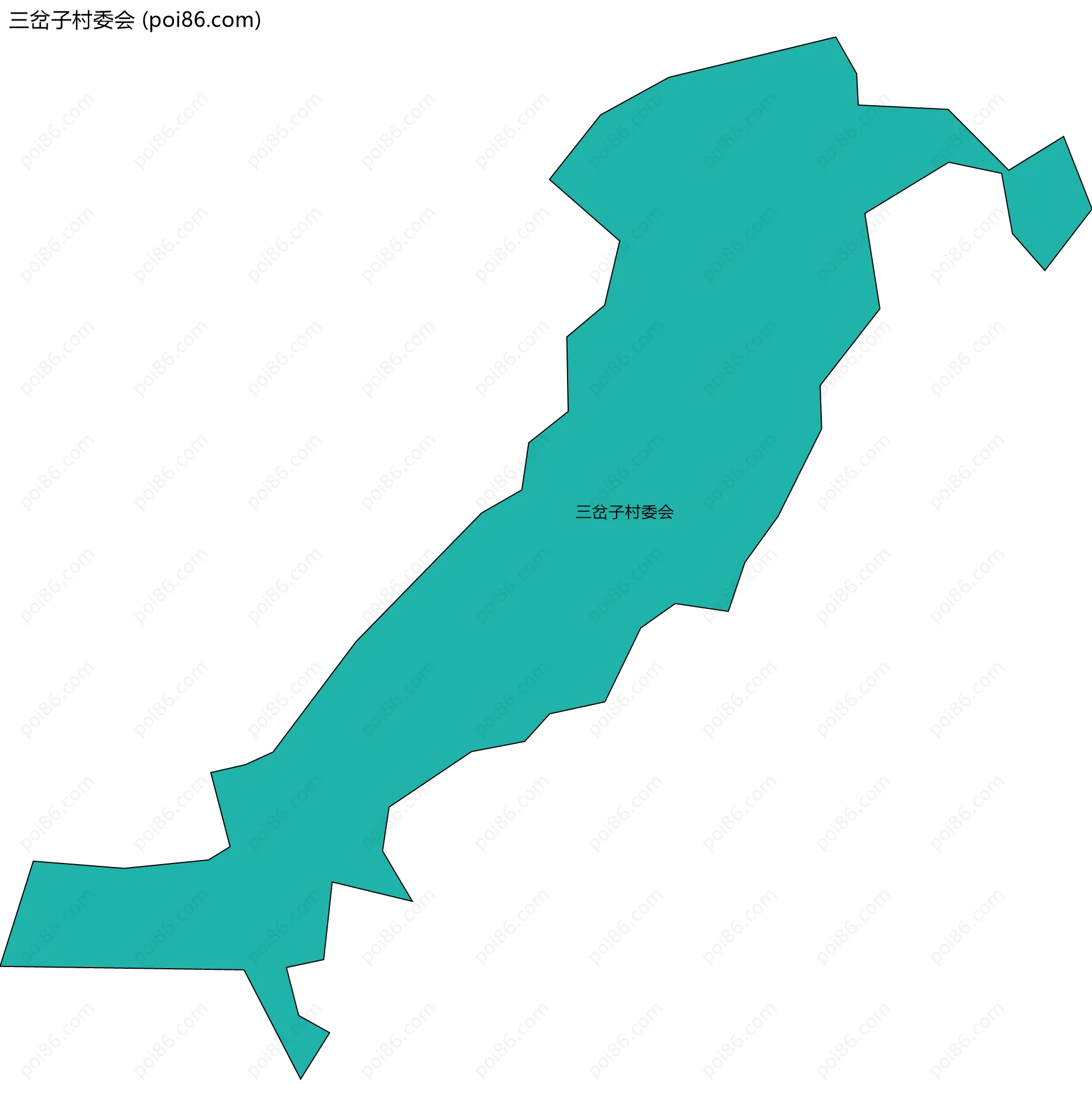 三岔子村委会边界地图