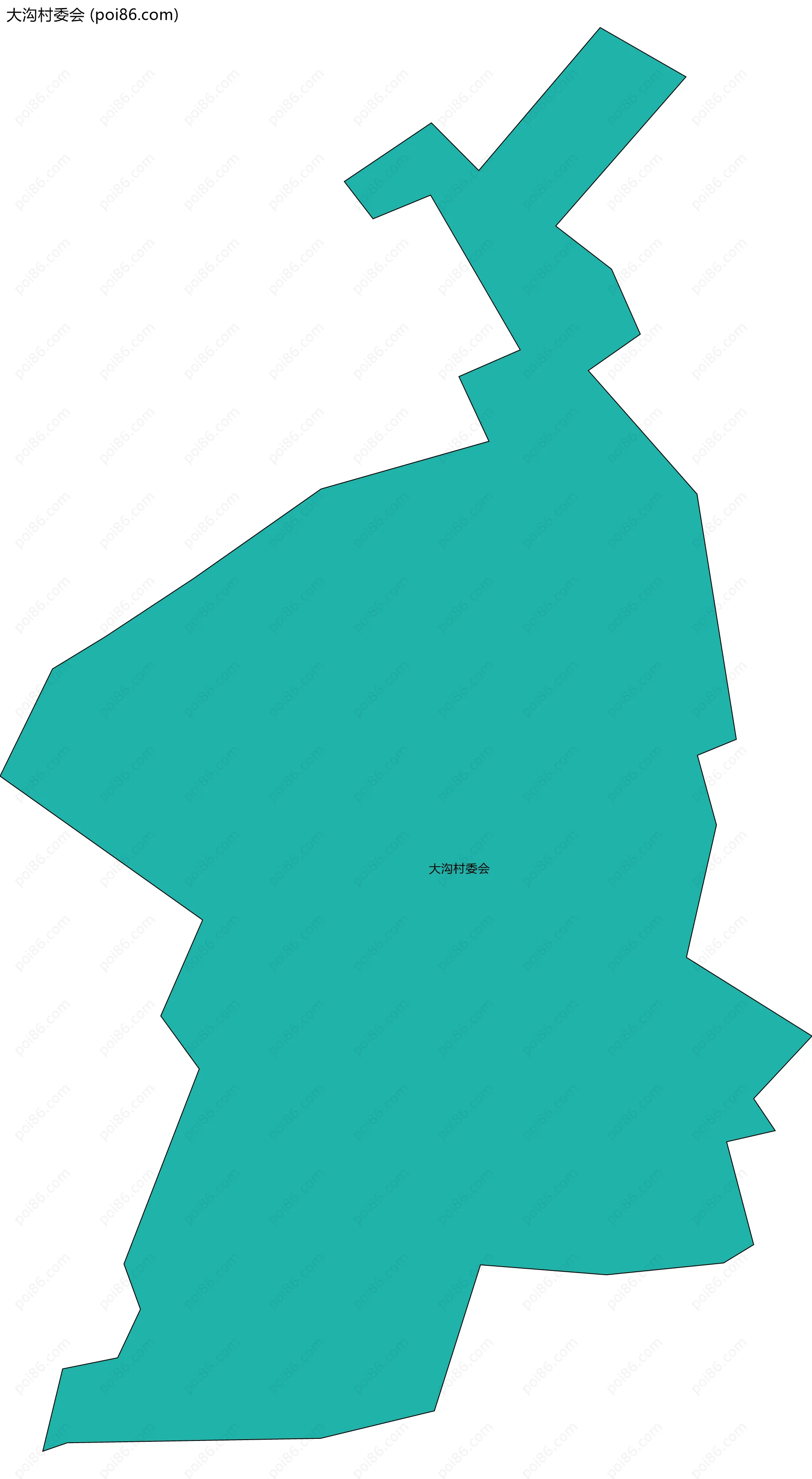 大沟村委会边界地图