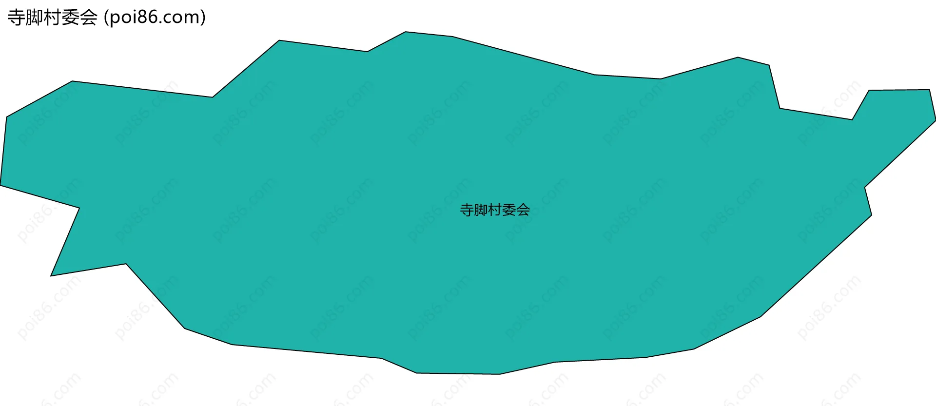 寺脚村委会边界地图