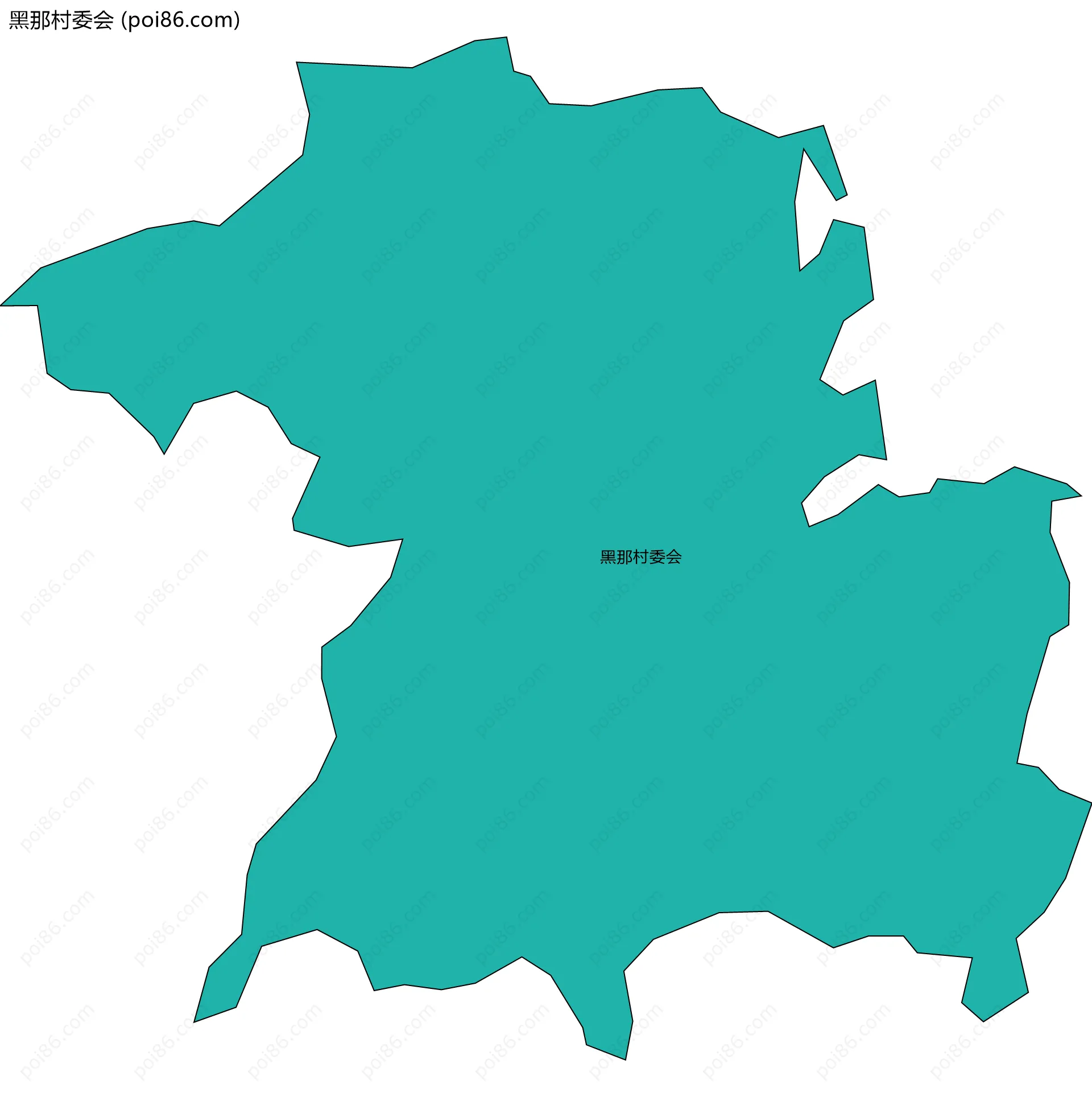 黑那村委会边界地图