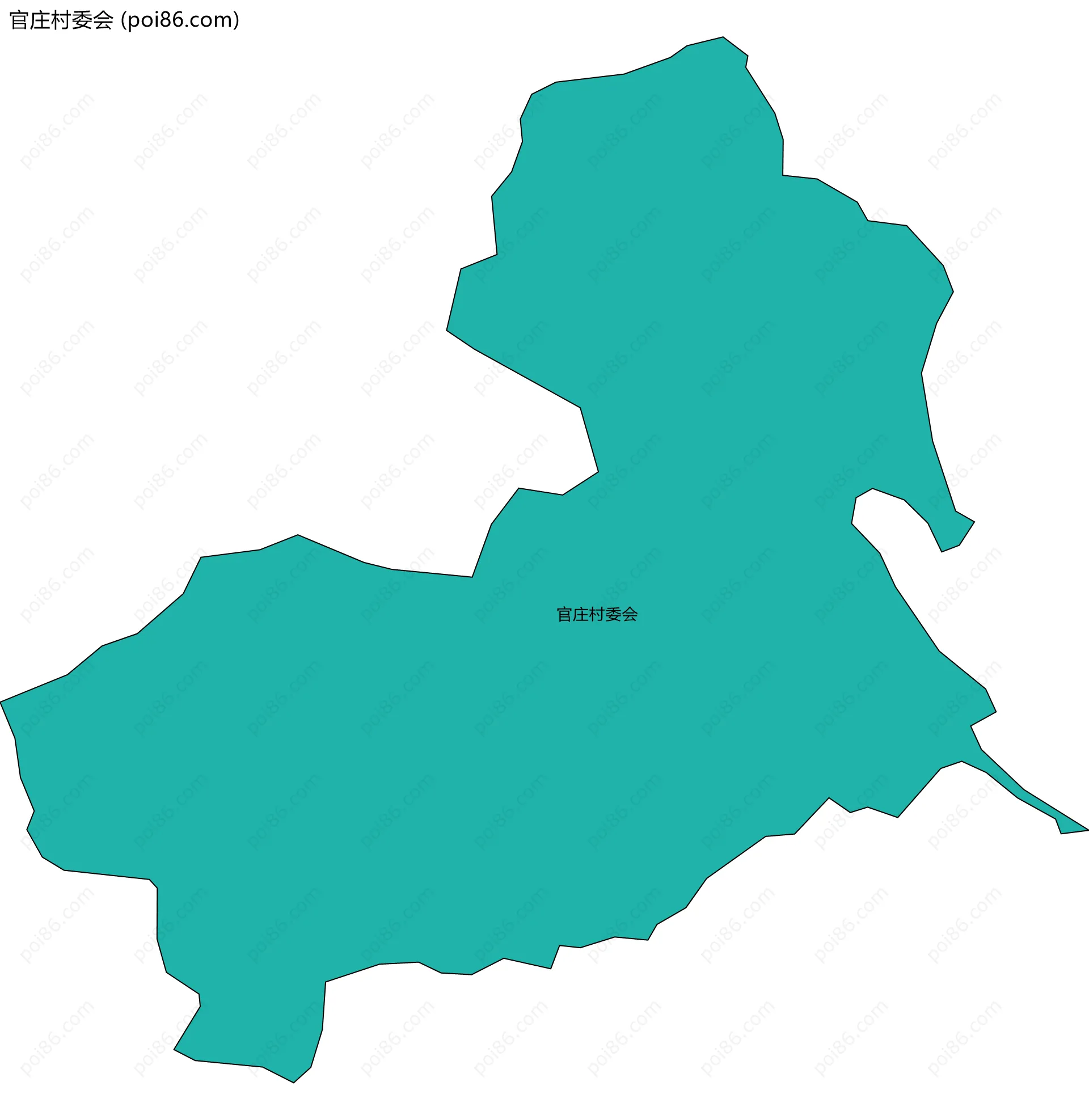 官庄村委会边界地图