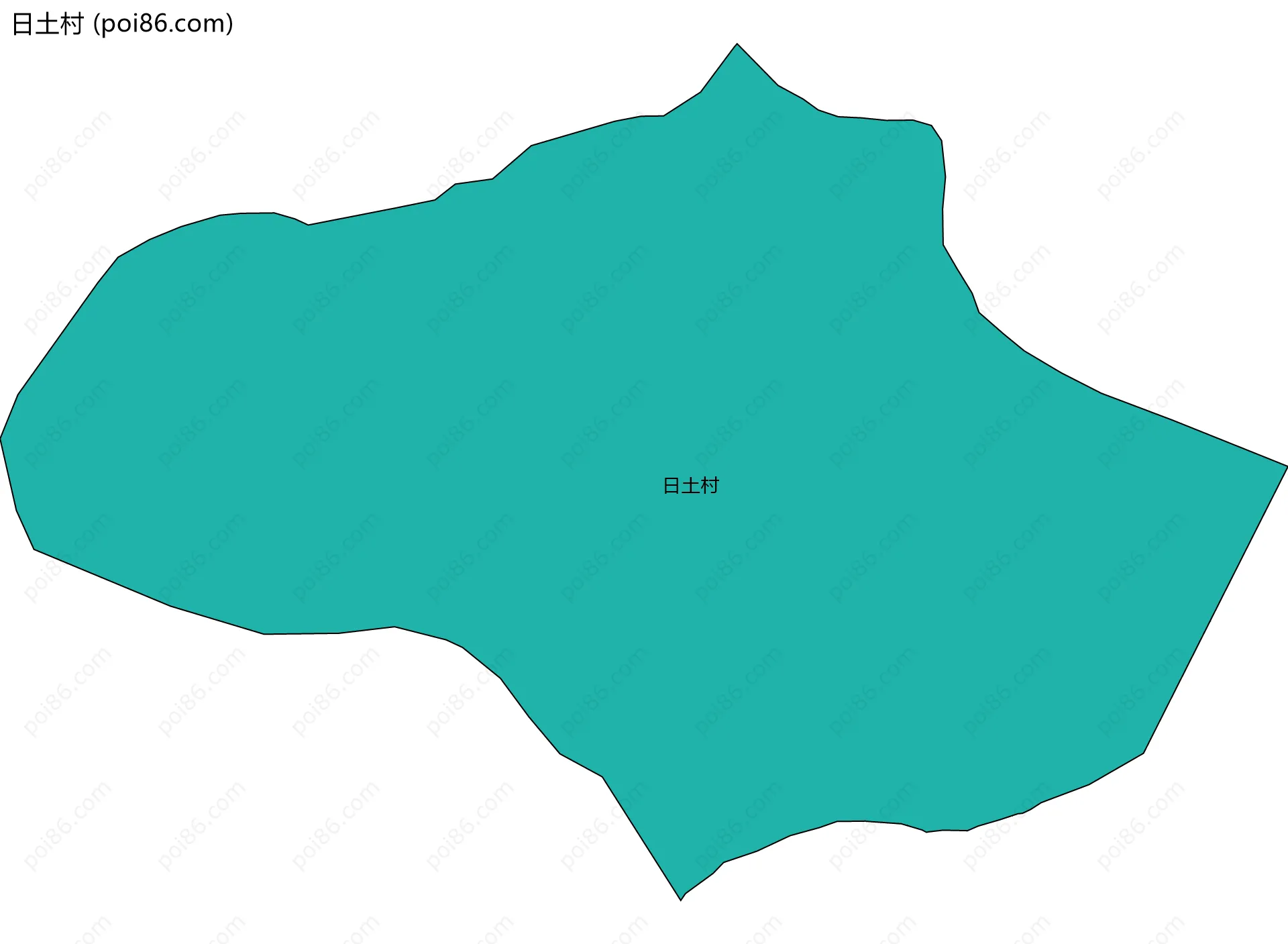 日土村边界地图