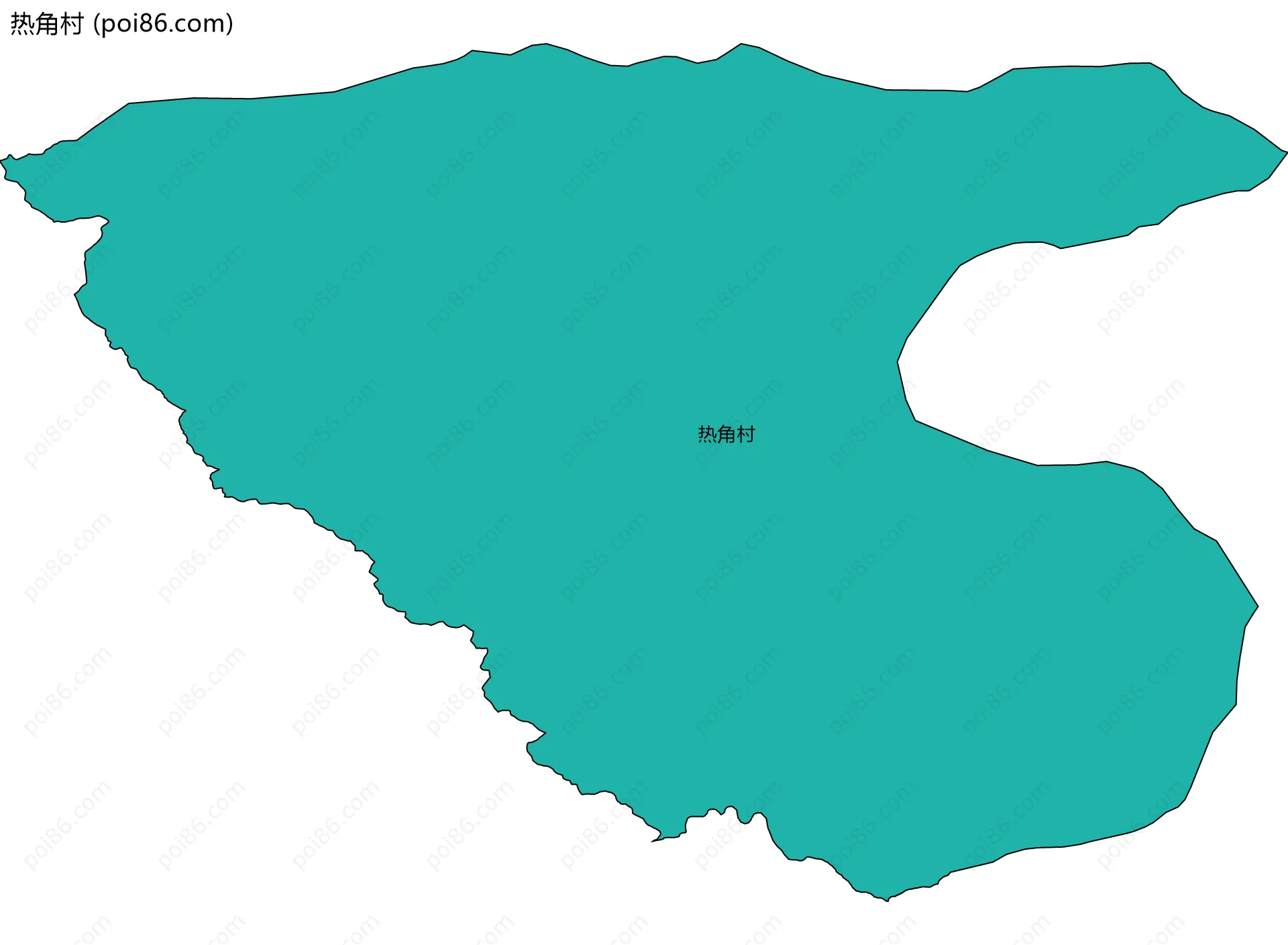 热角村边界地图