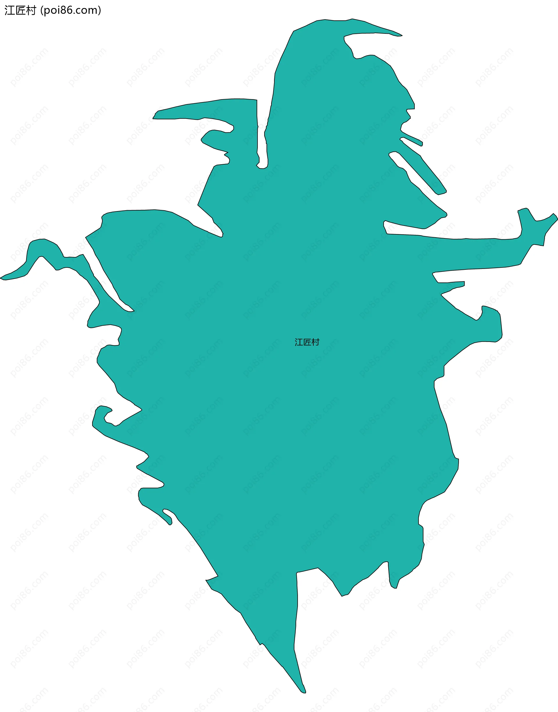 江匠村边界地图