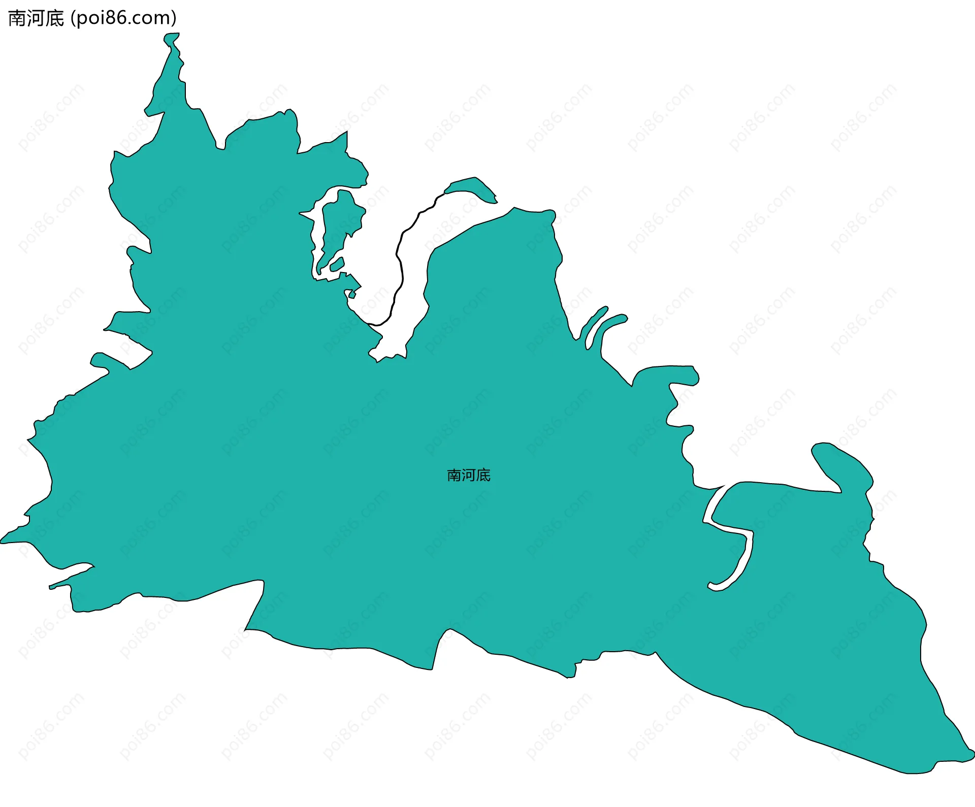 南河底边界地图