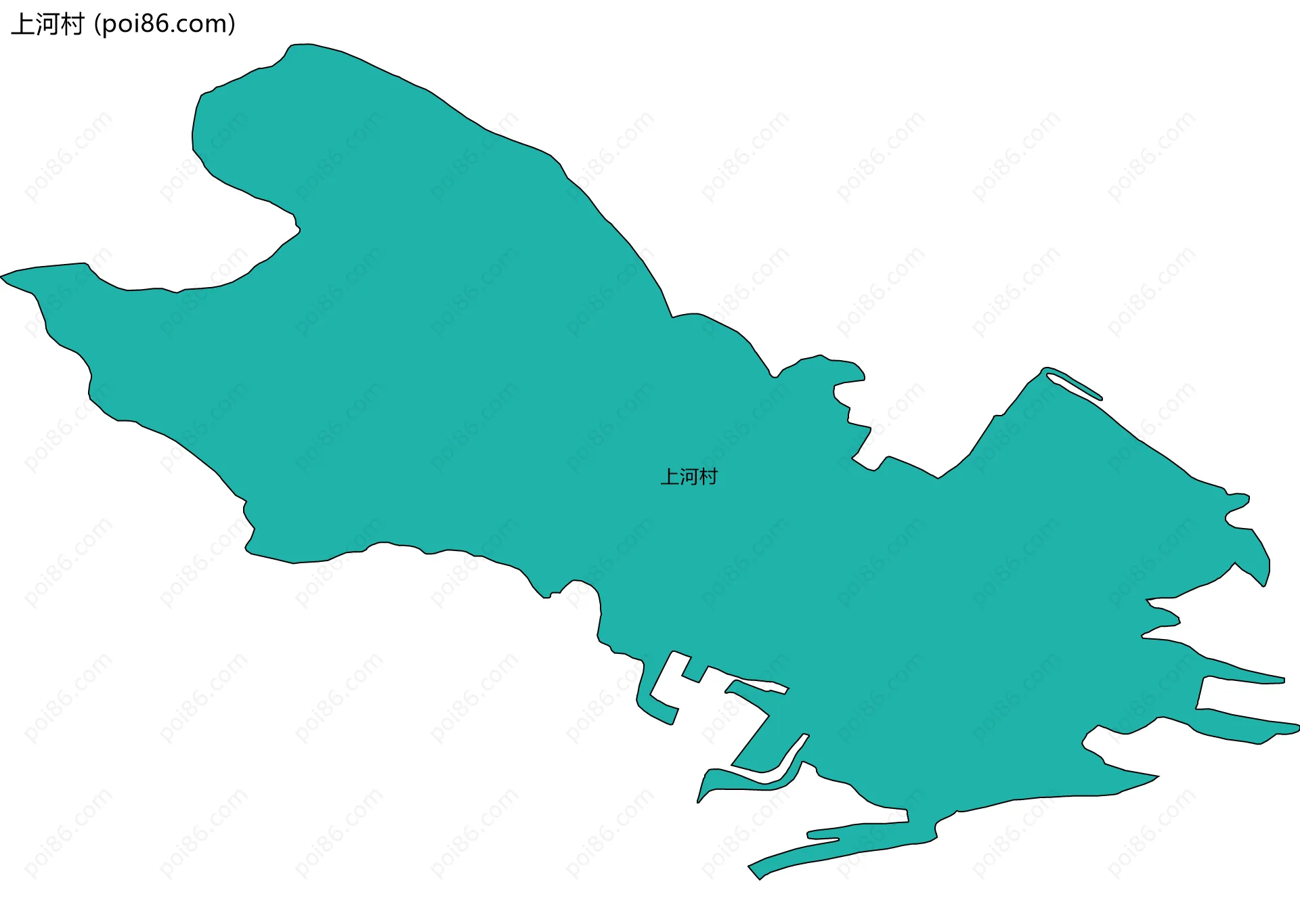 上河村边界地图