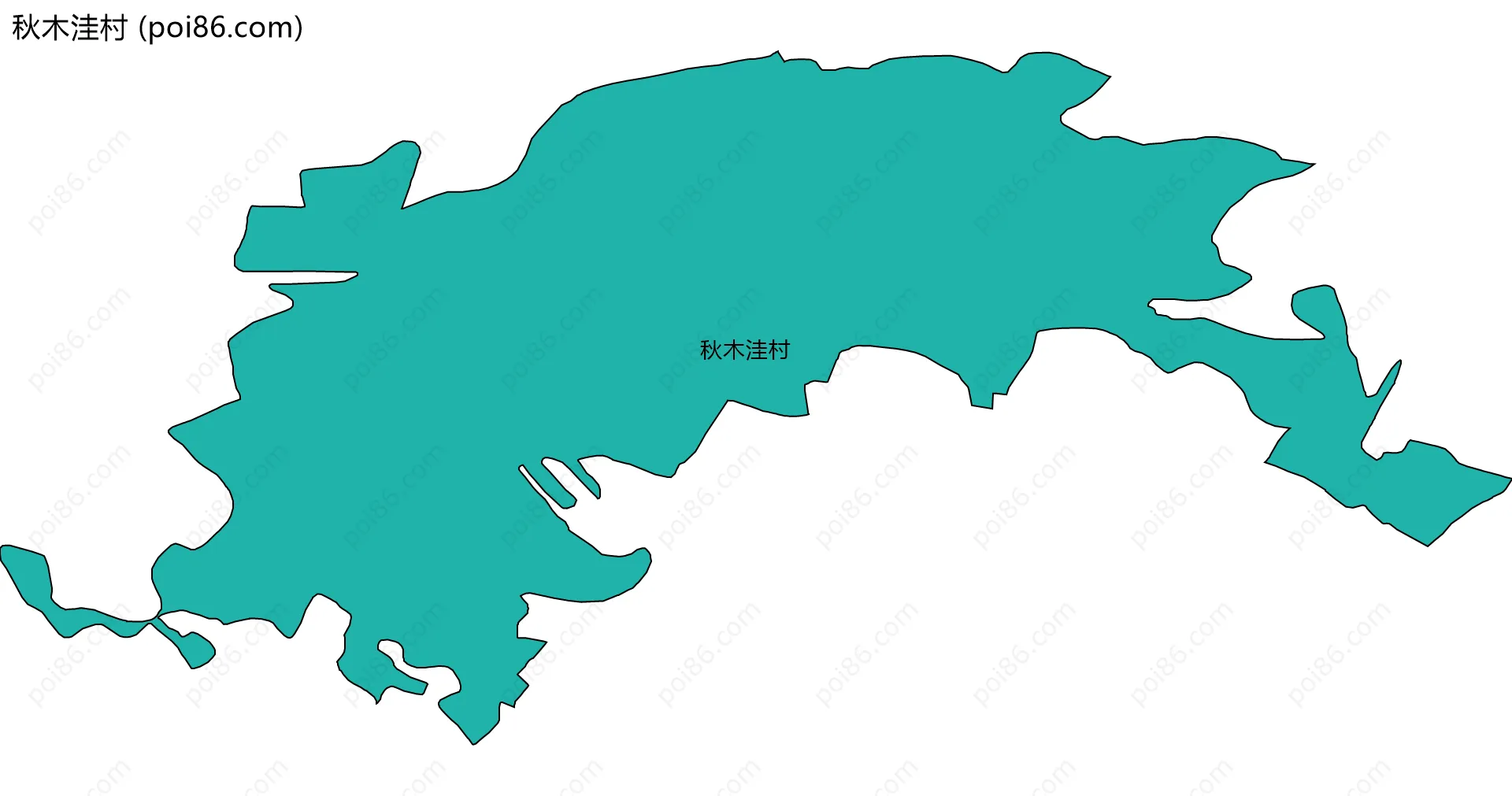 秋木洼村边界地图