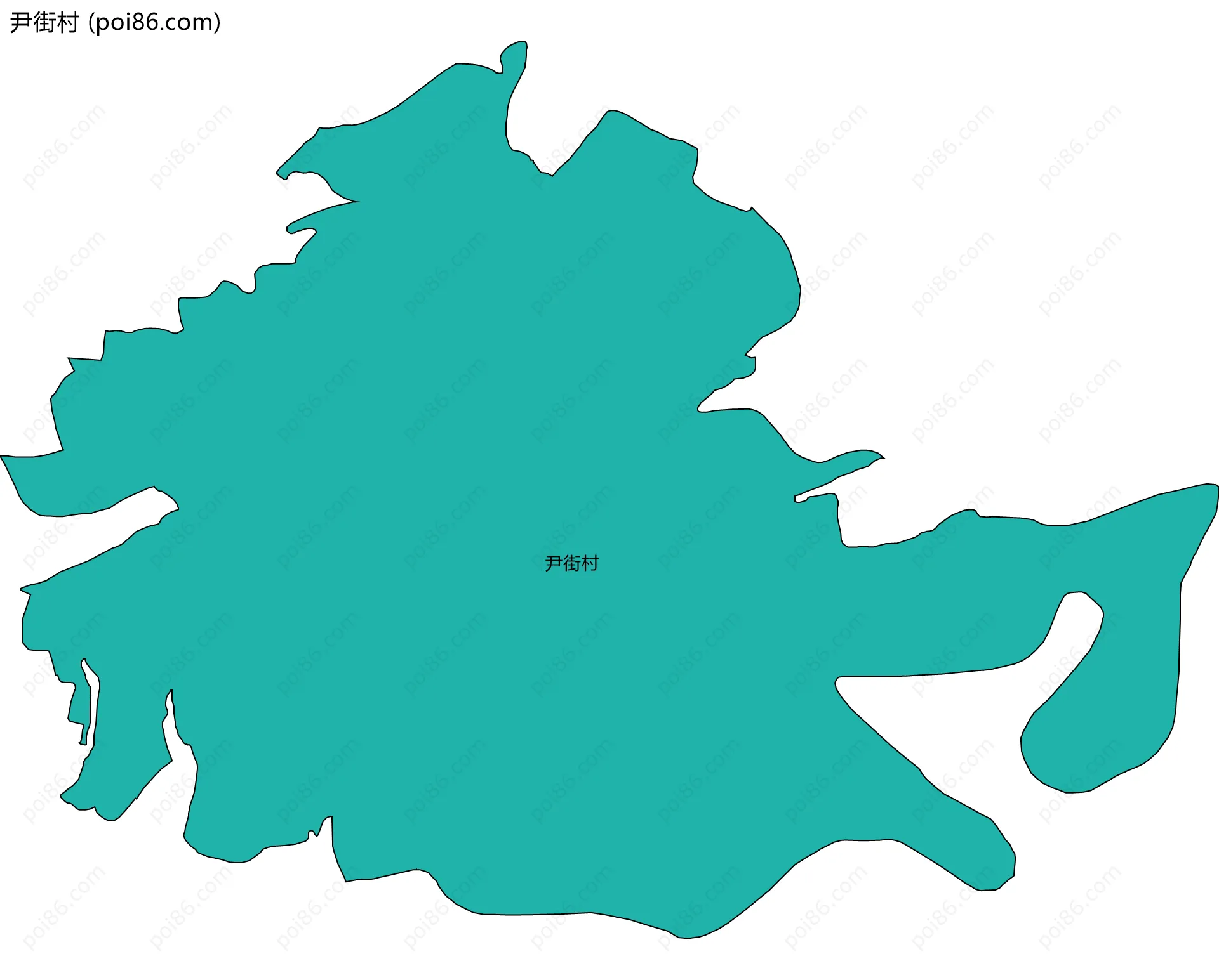 尹街村边界地图