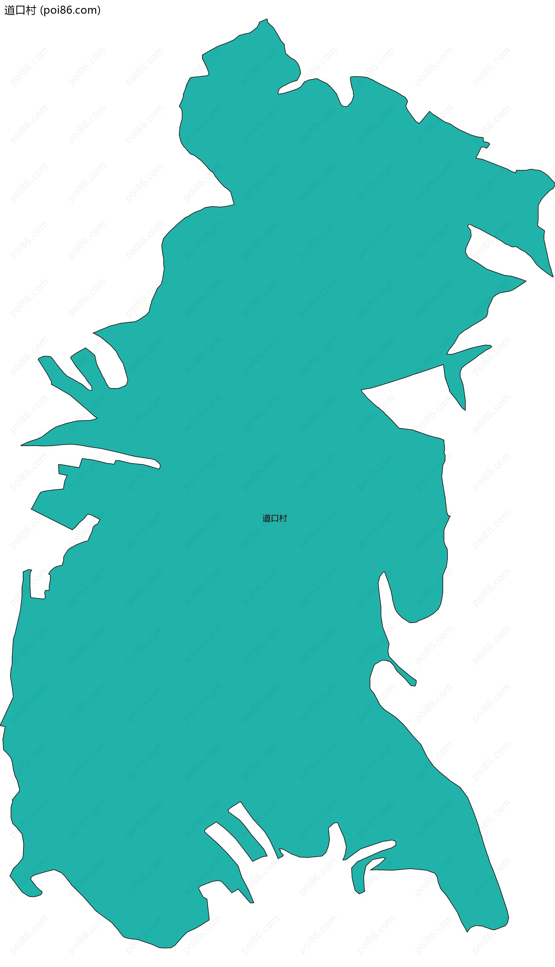 道口村边界地图