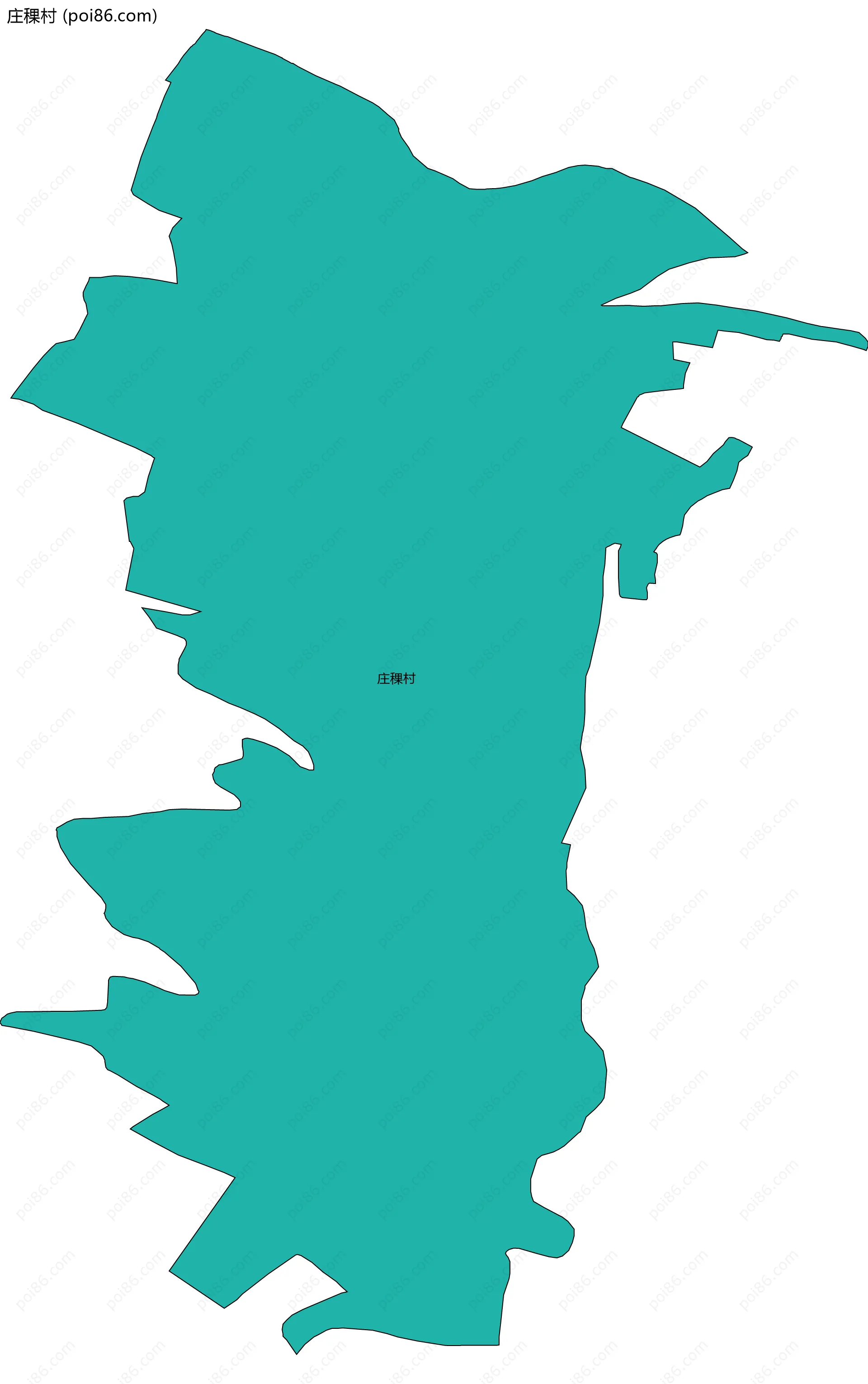 庄稞村边界地图