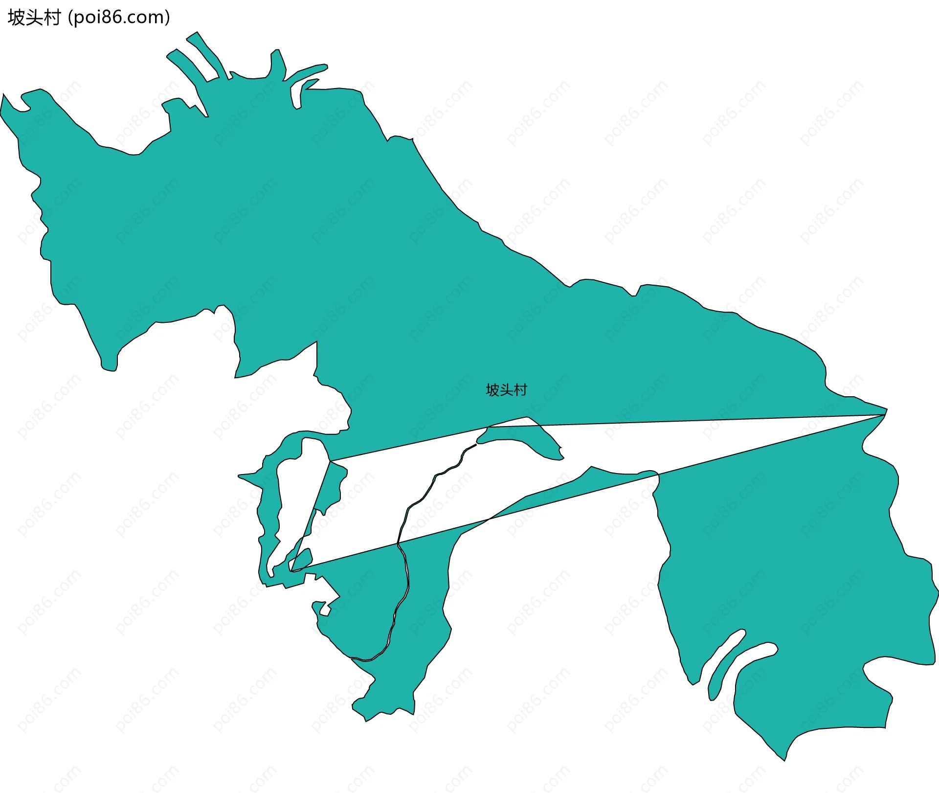 坡头村边界地图