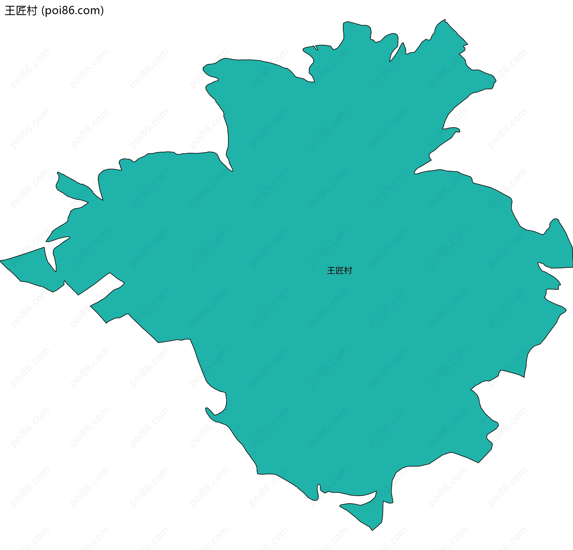 王匠村边界地图