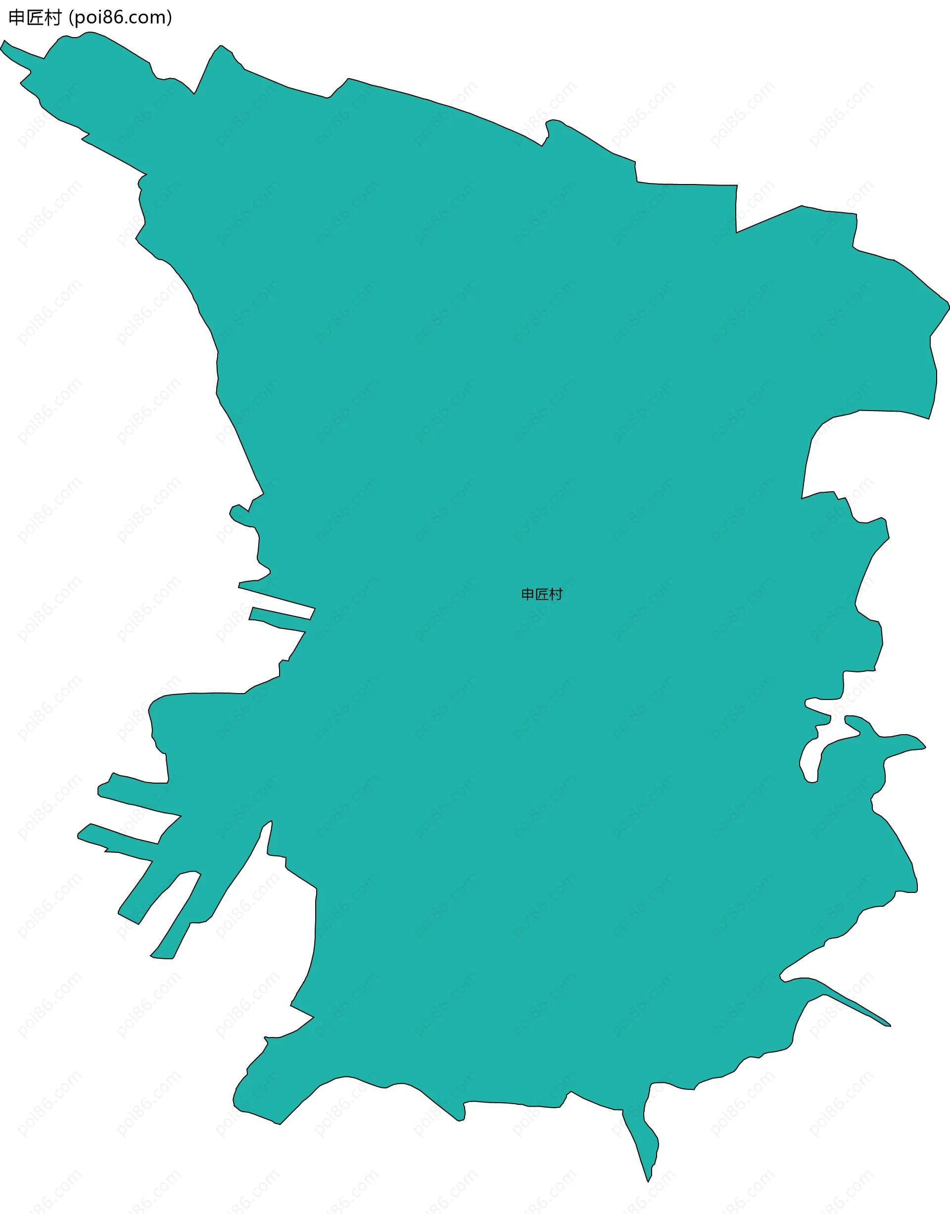 申匠村边界地图