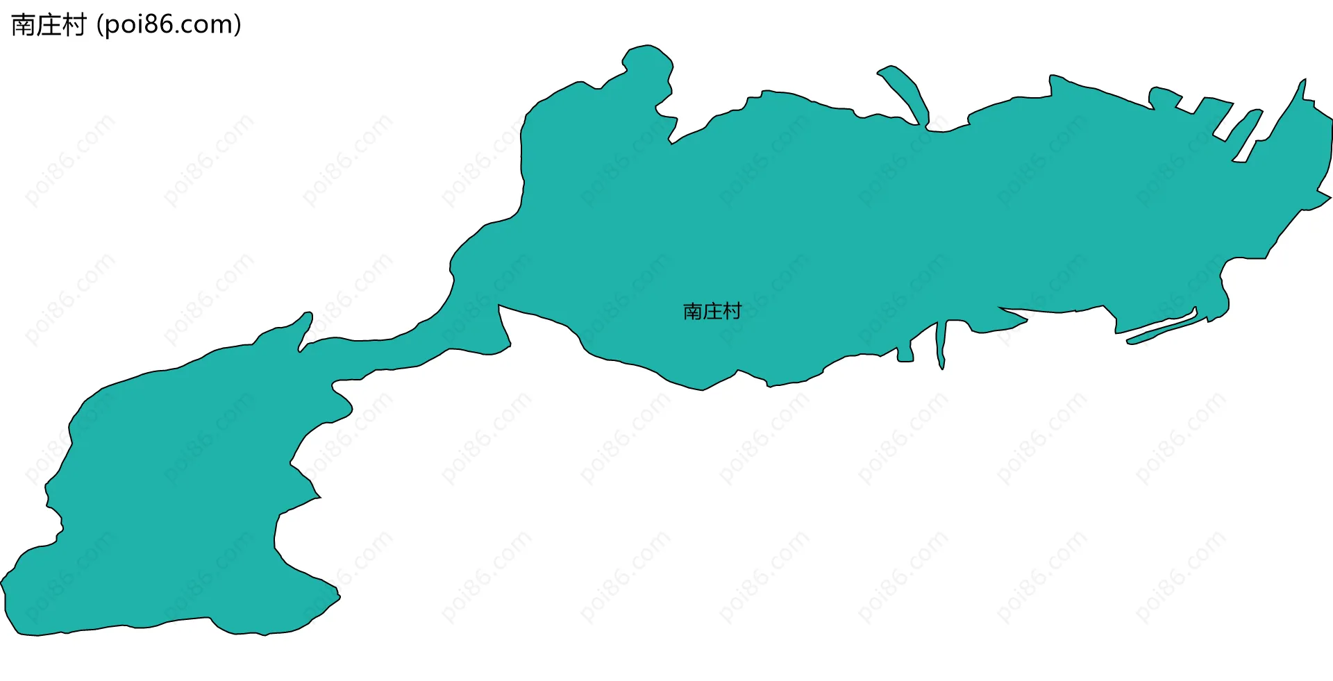 南庄村边界地图