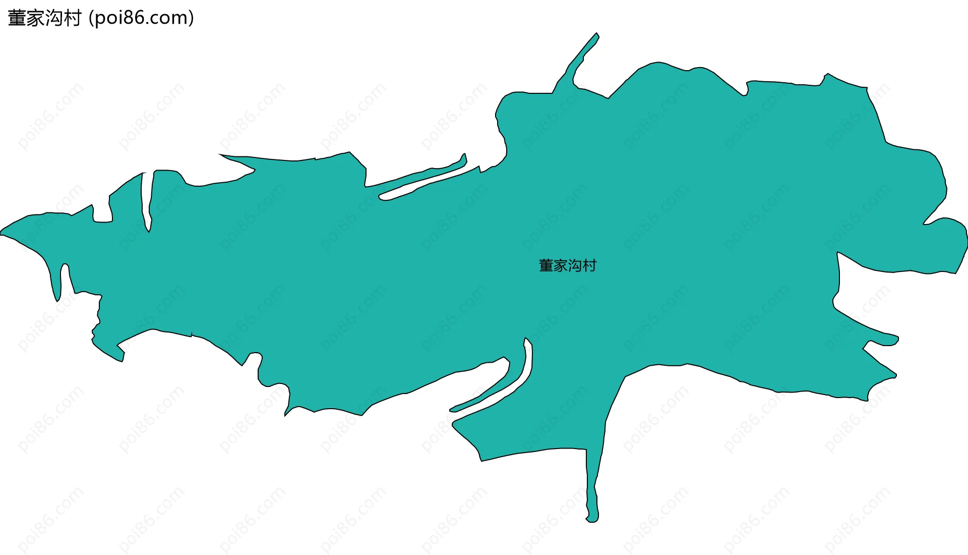 董家沟村边界地图