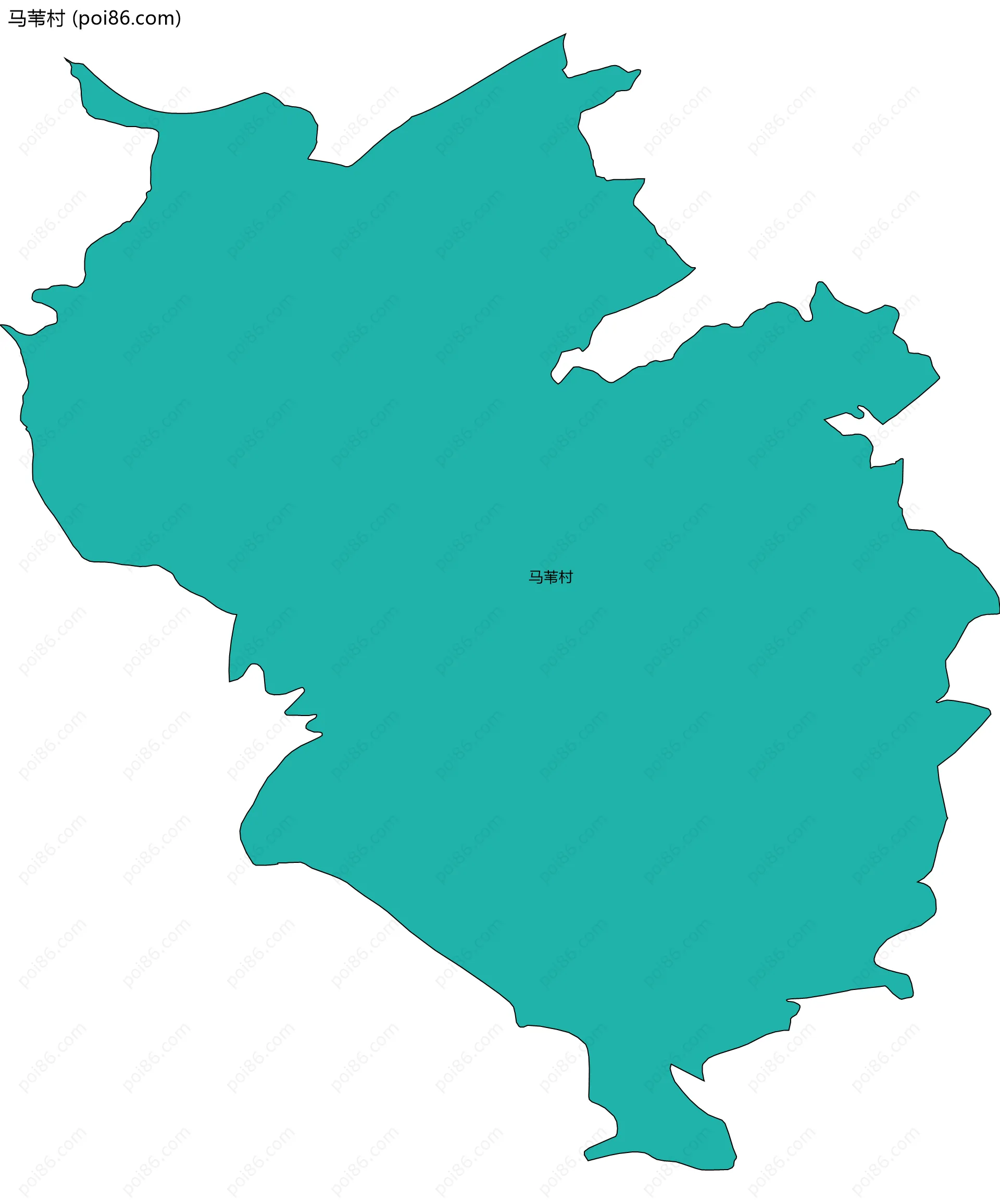 马苇村边界地图