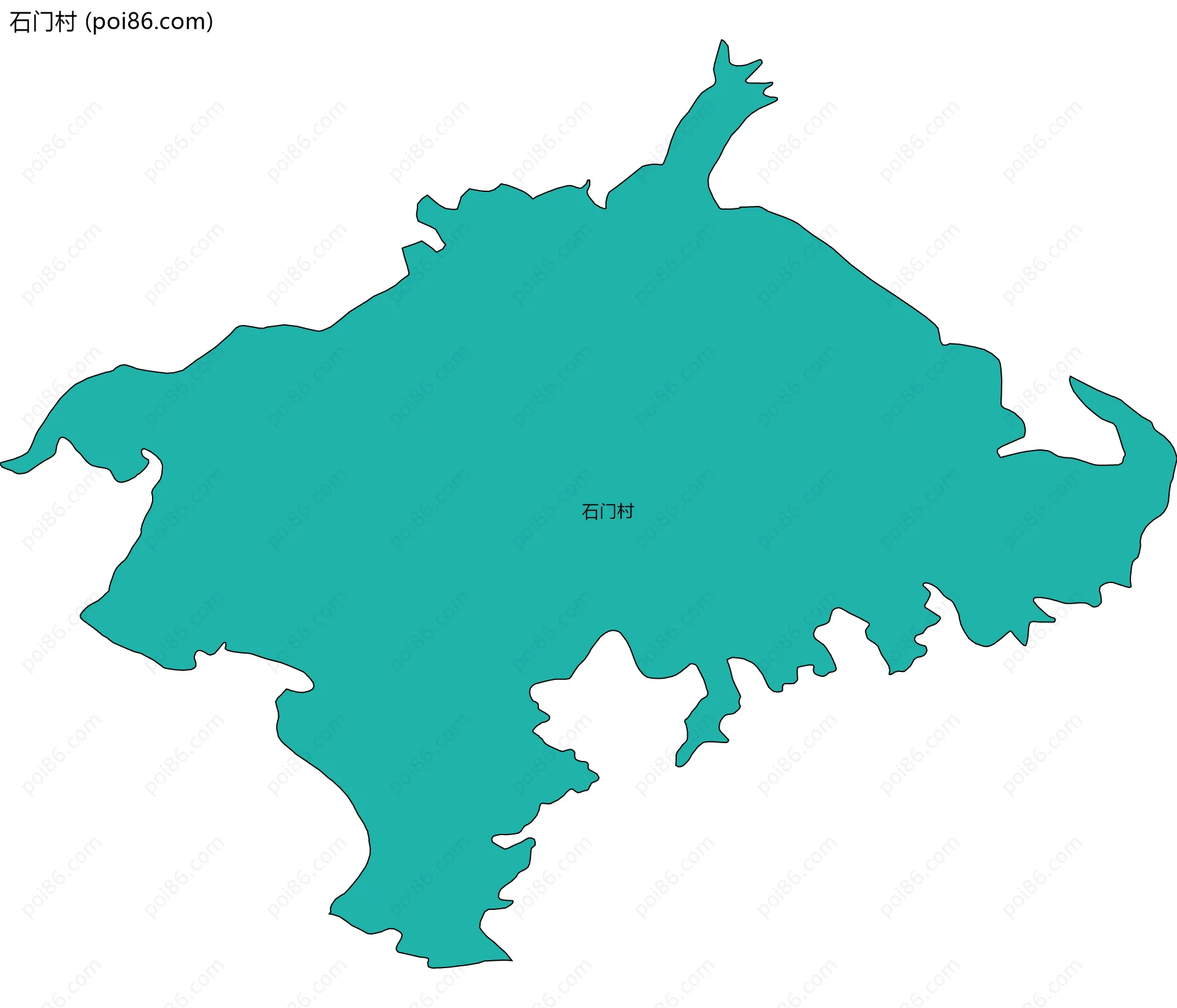 石门村边界地图