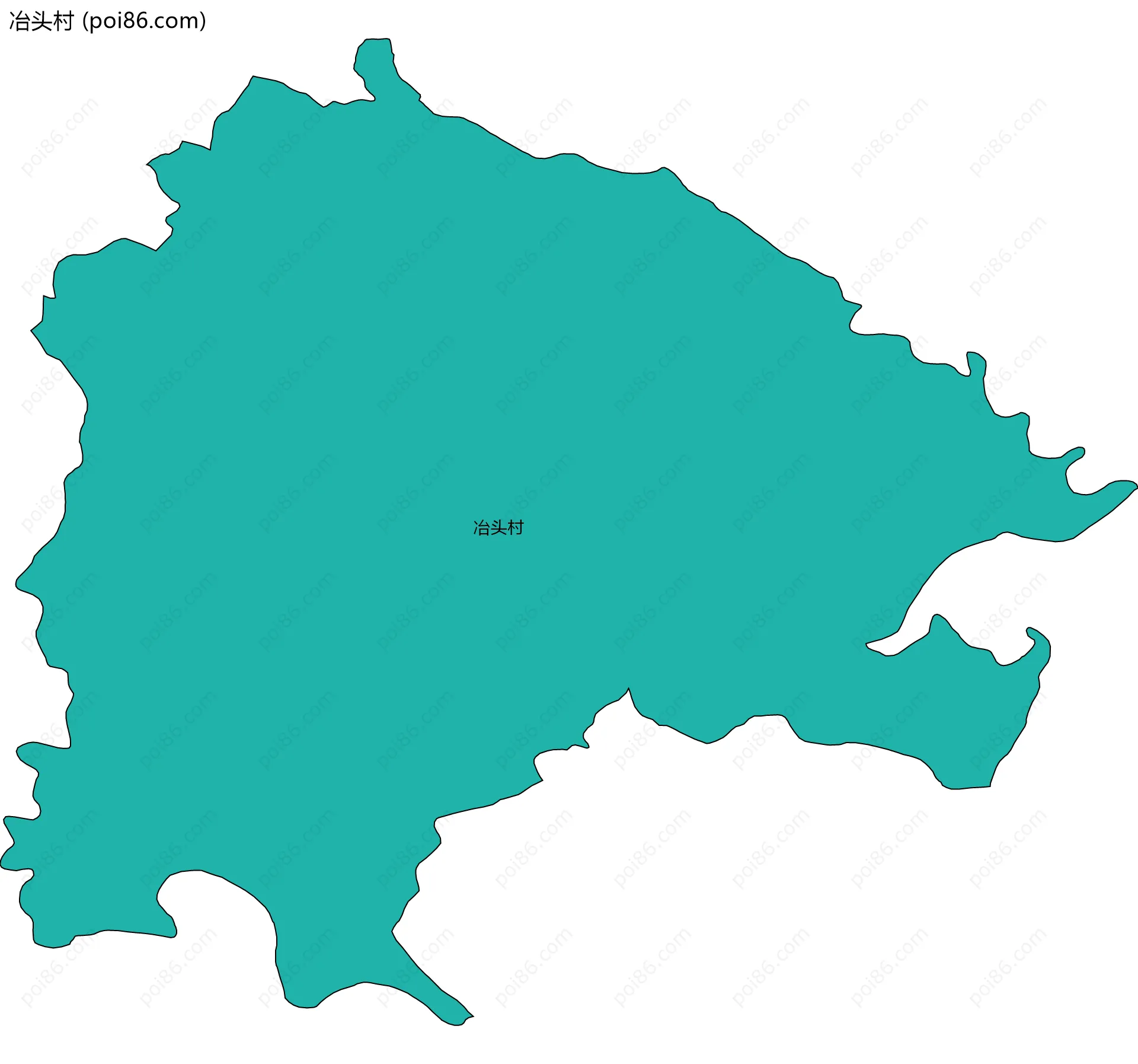 冶头村边界地图