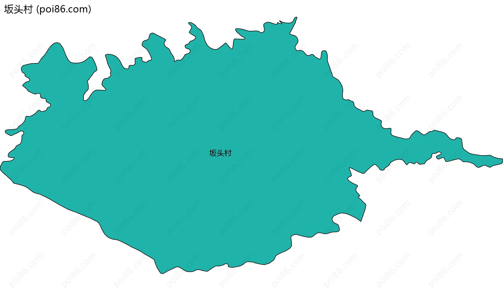 坂头村边界地图