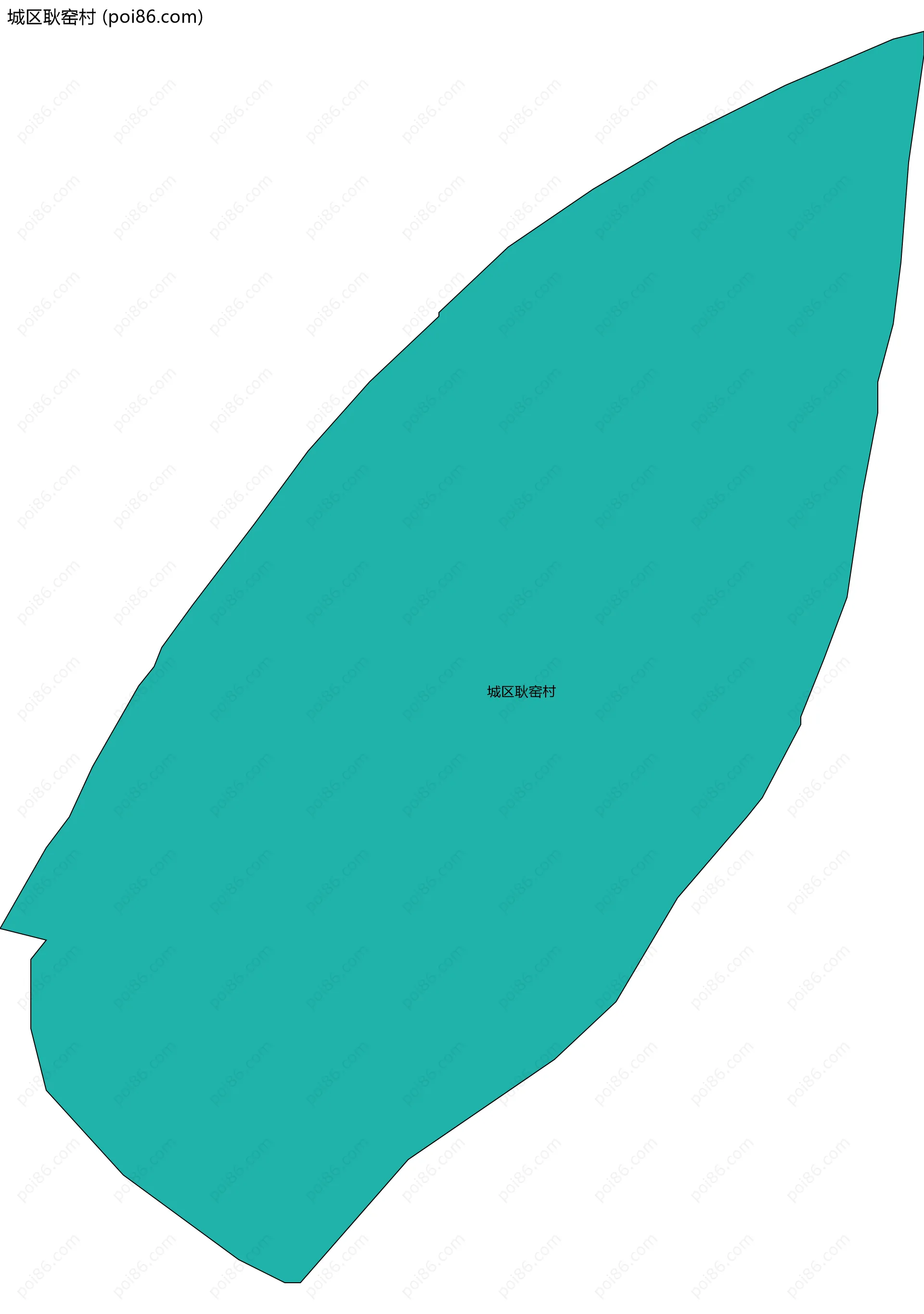 城区耿窑村边界地图