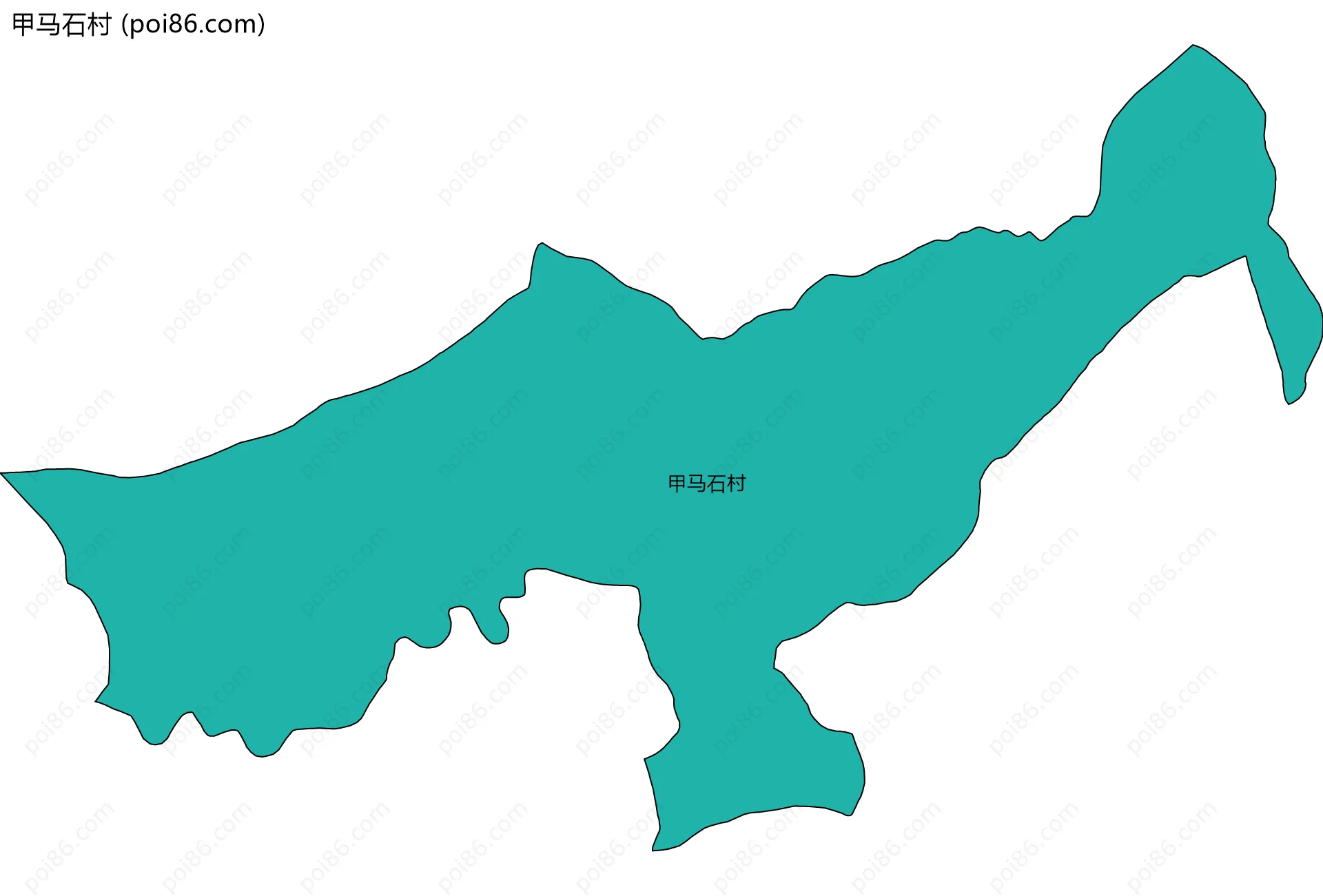 甲马石村边界地图