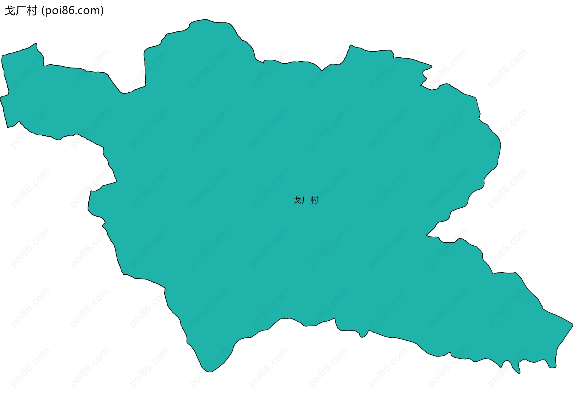 戈厂村边界地图