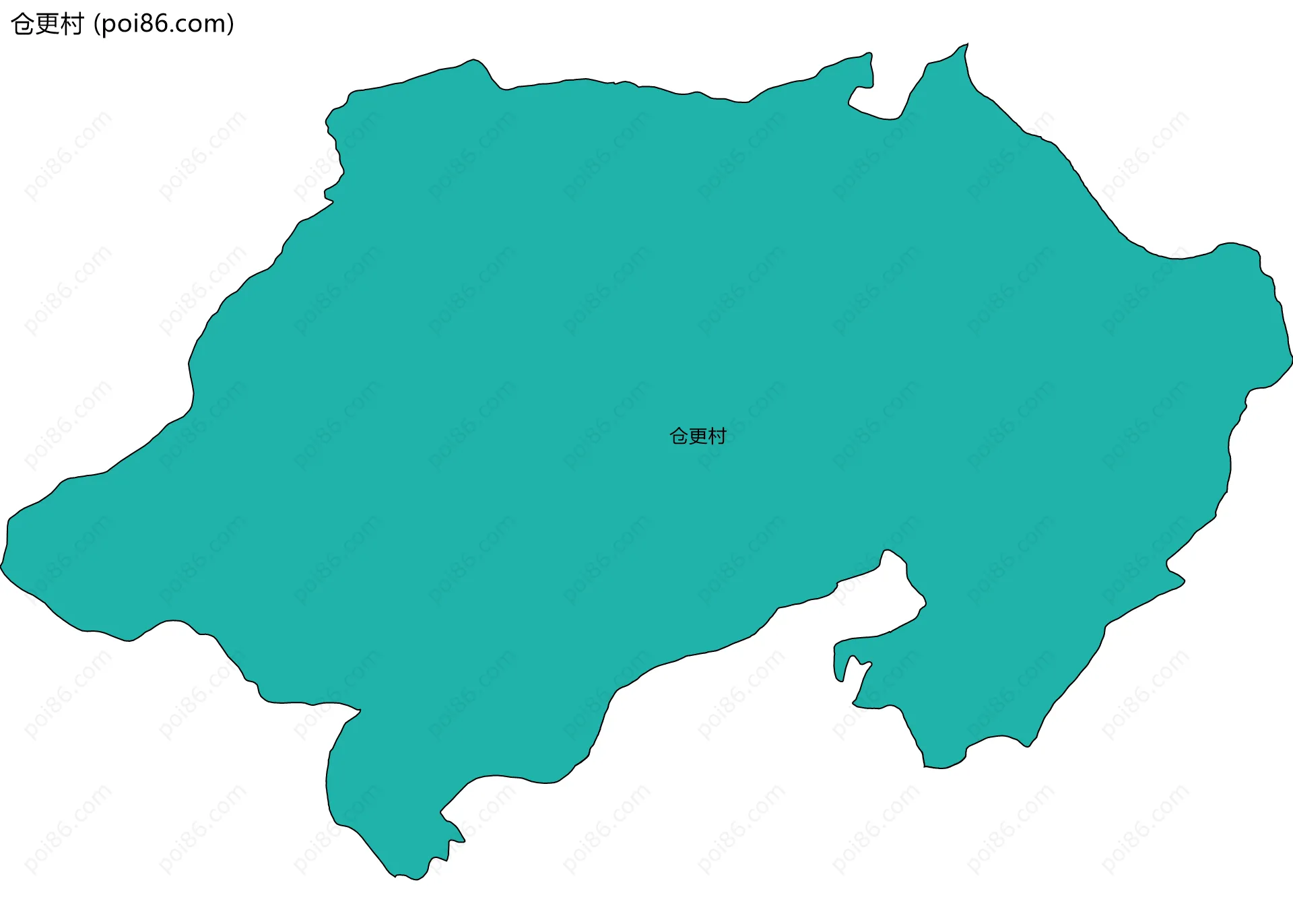 仓更村边界地图