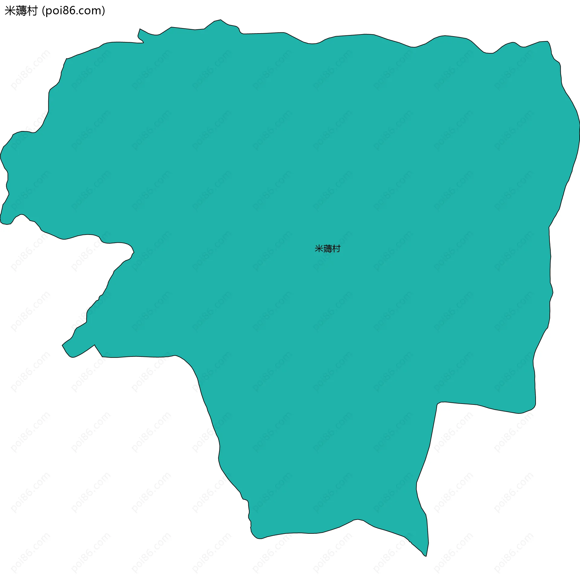 米薅村边界地图