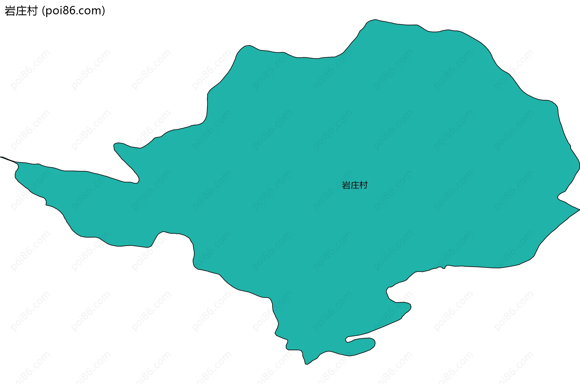 岩庄村边界地图