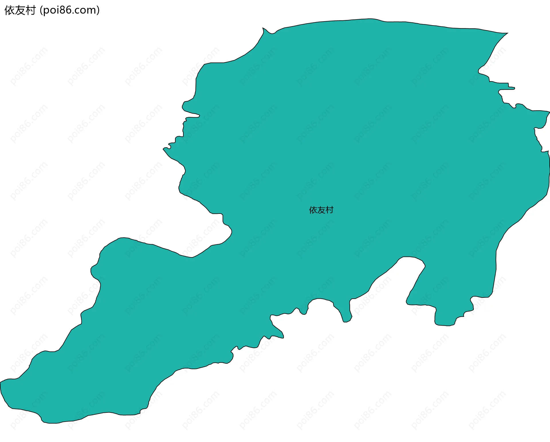 依友村边界地图