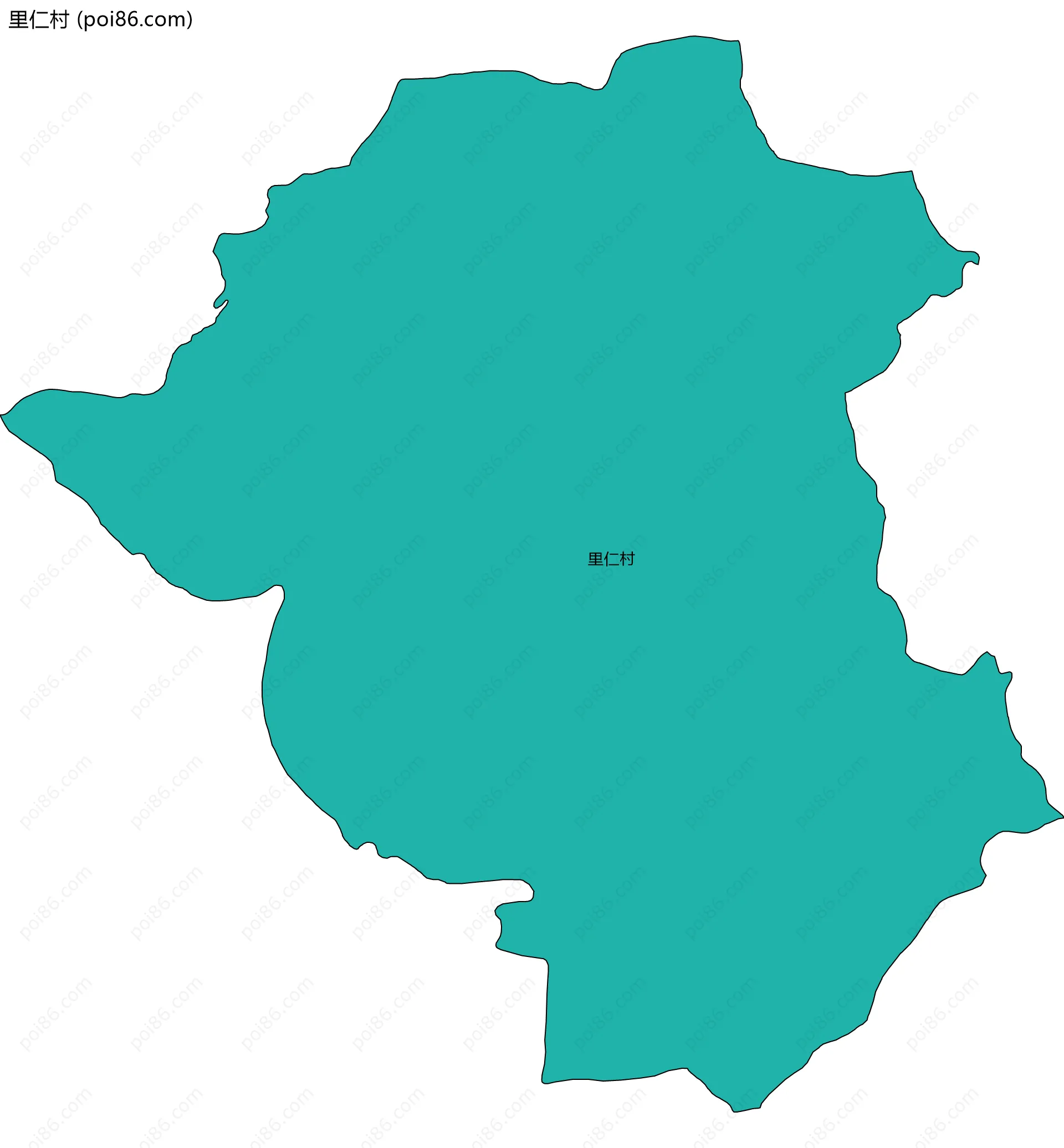 里仁村边界地图