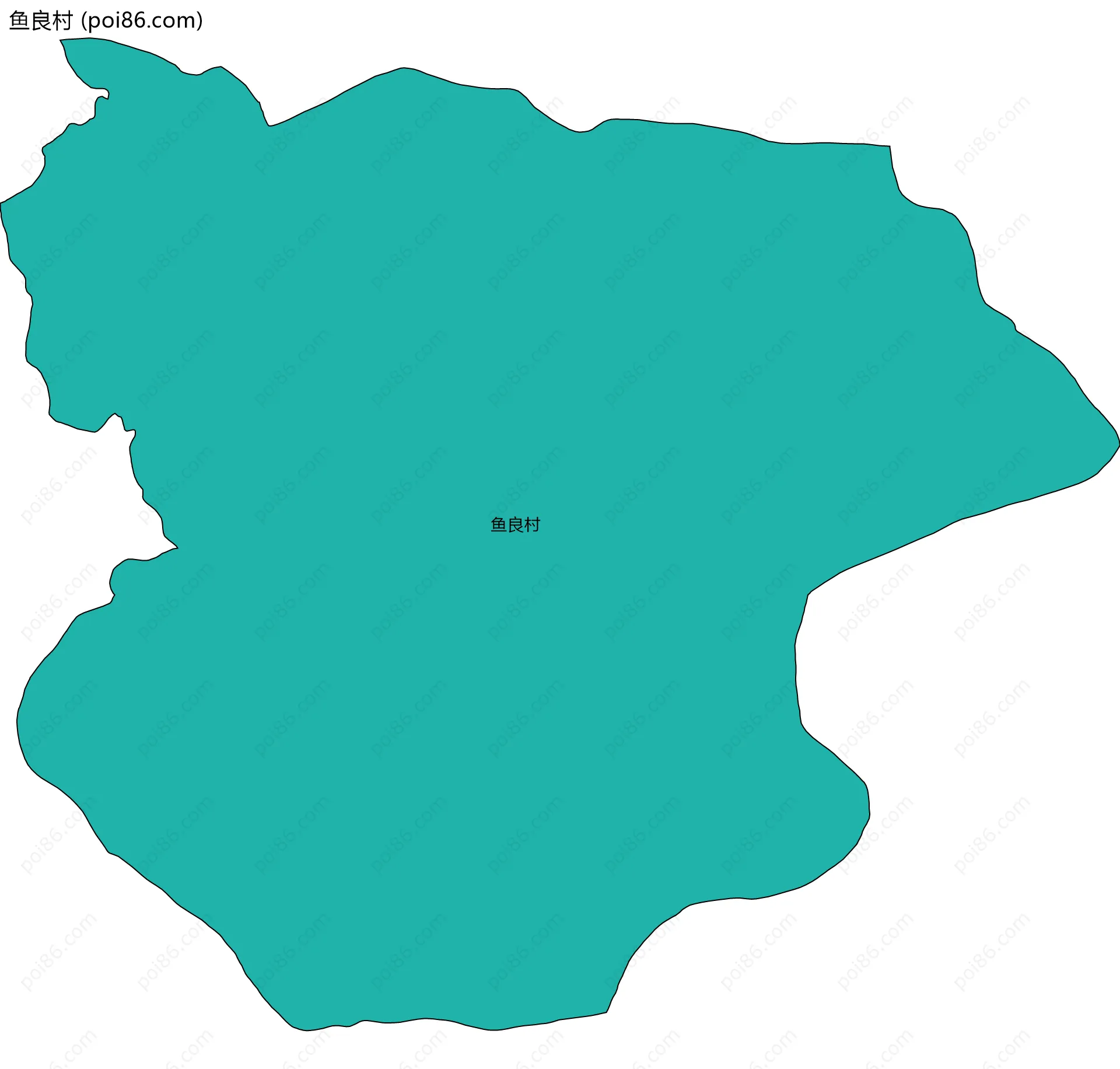 鱼良村边界地图