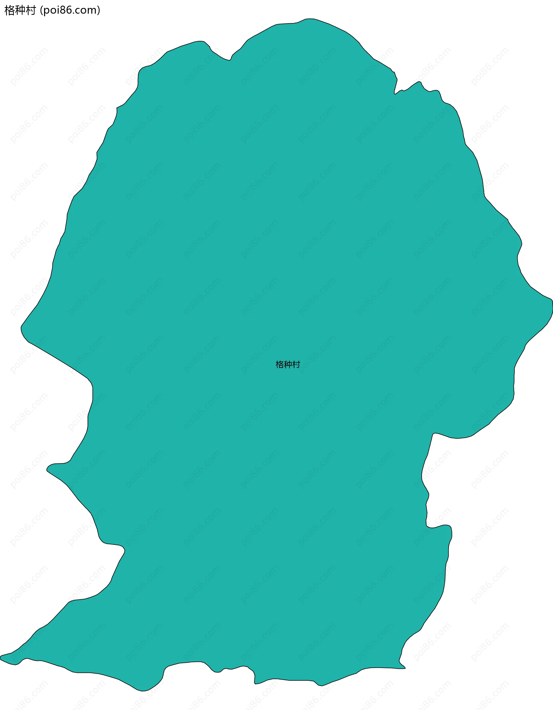 格种村边界地图