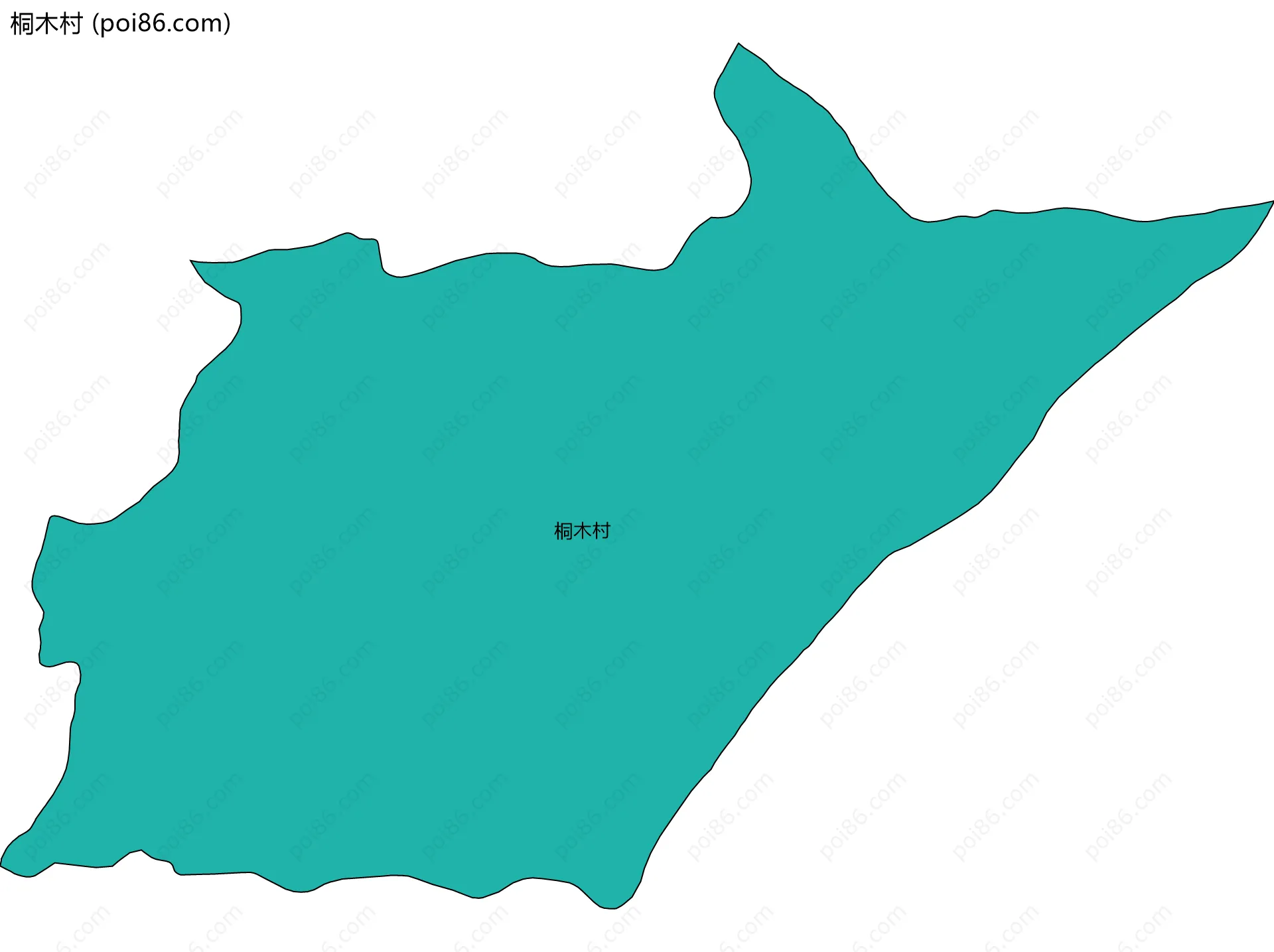 桐木村边界地图
