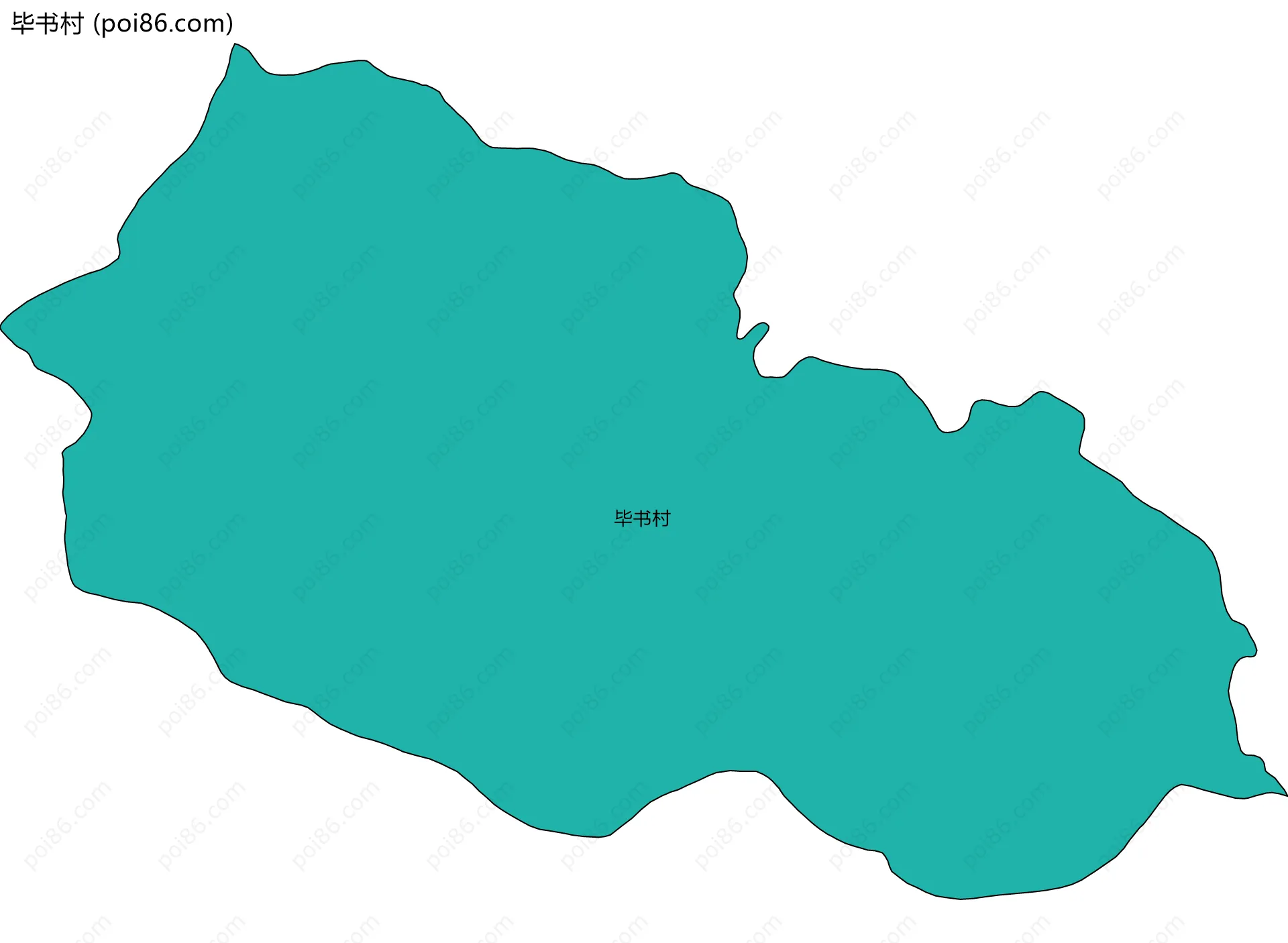 毕书村边界地图