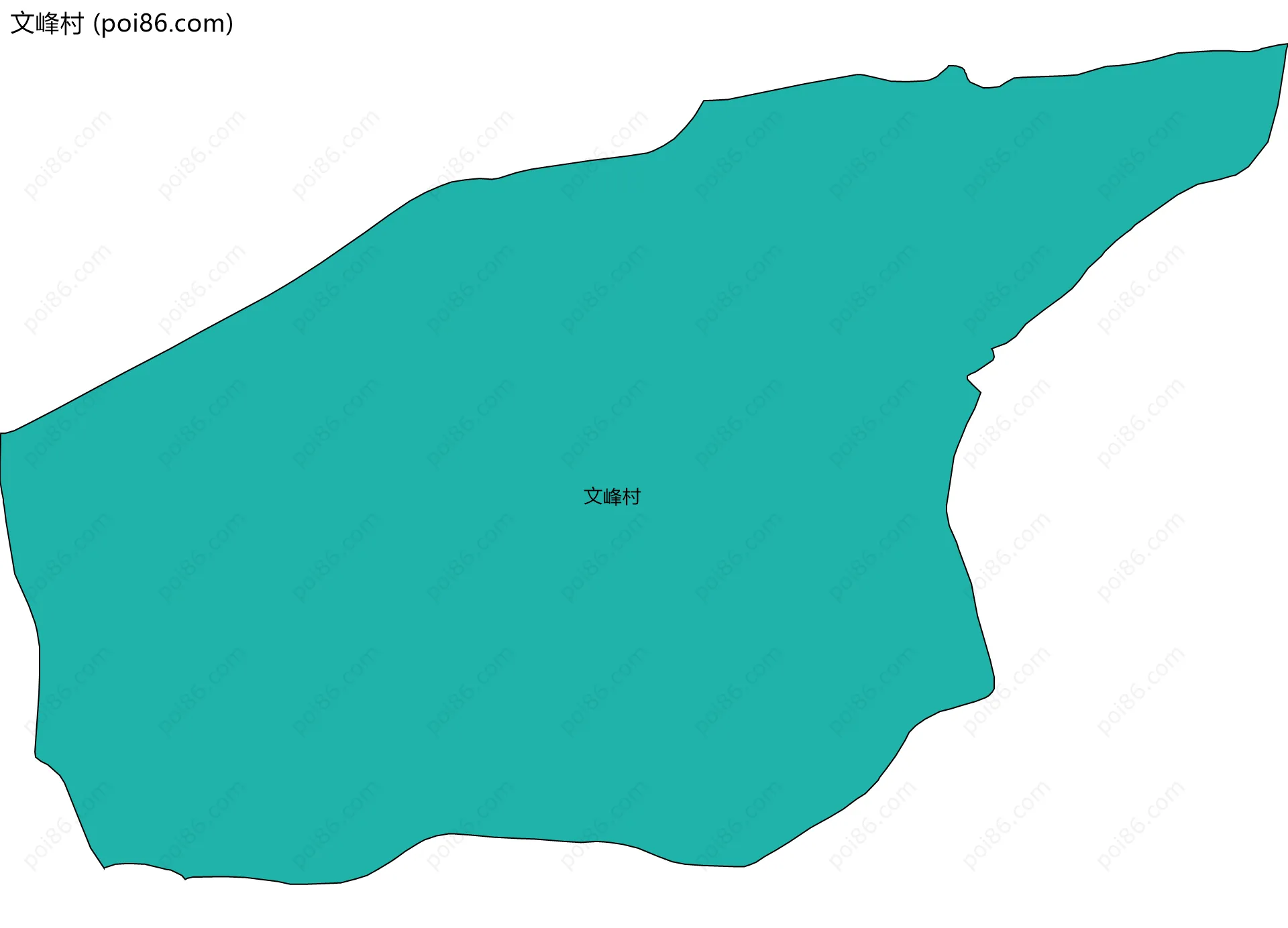 文峰村边界地图