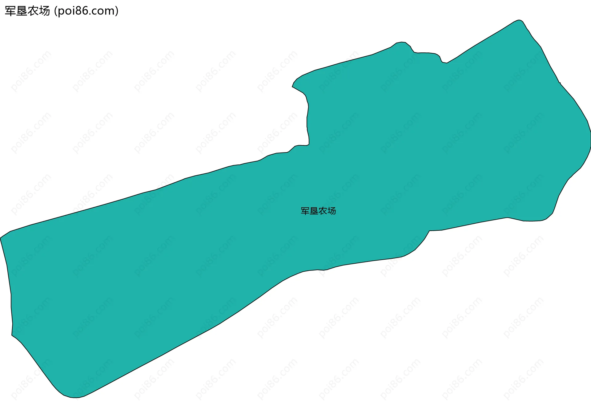 军垦农场边界地图