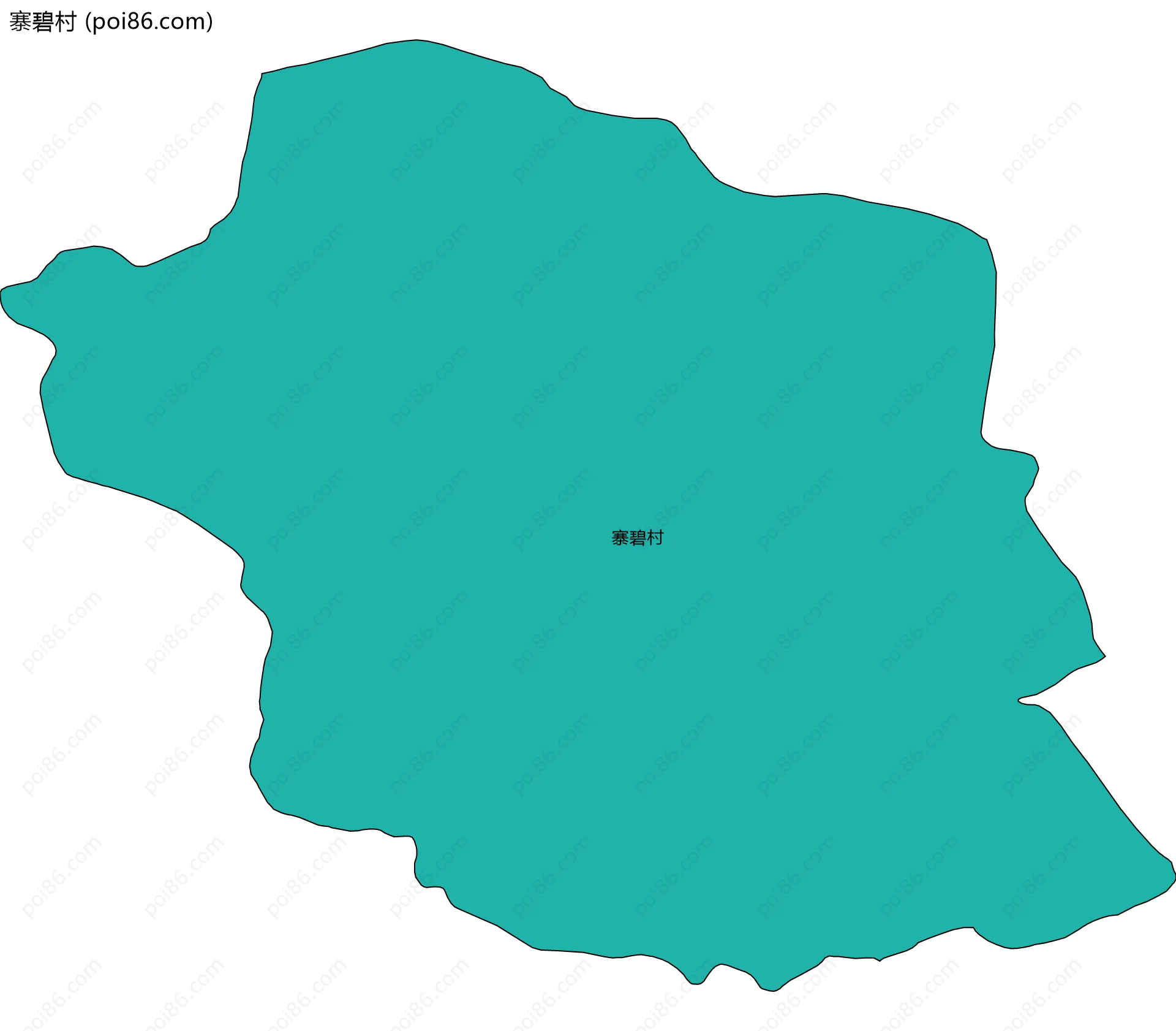 寨碧村边界地图