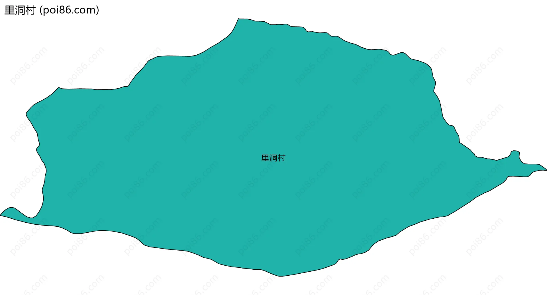 里洞村边界地图