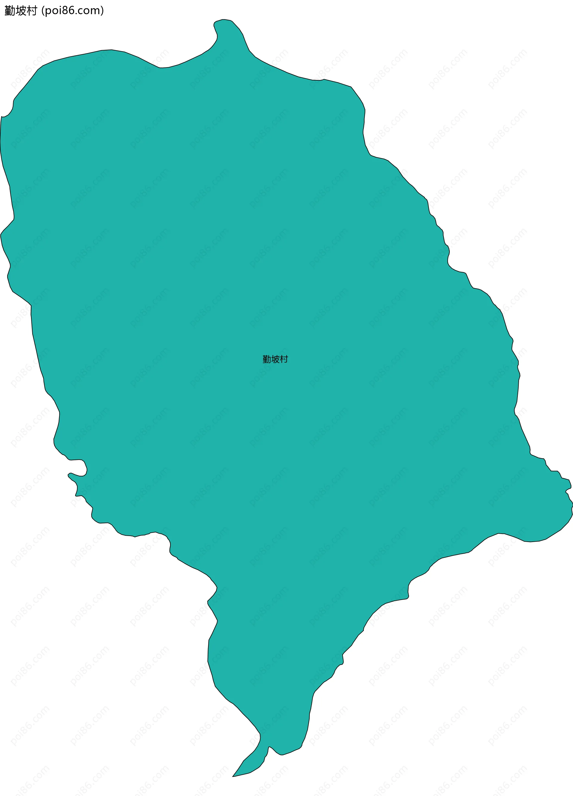 勤坡村边界地图