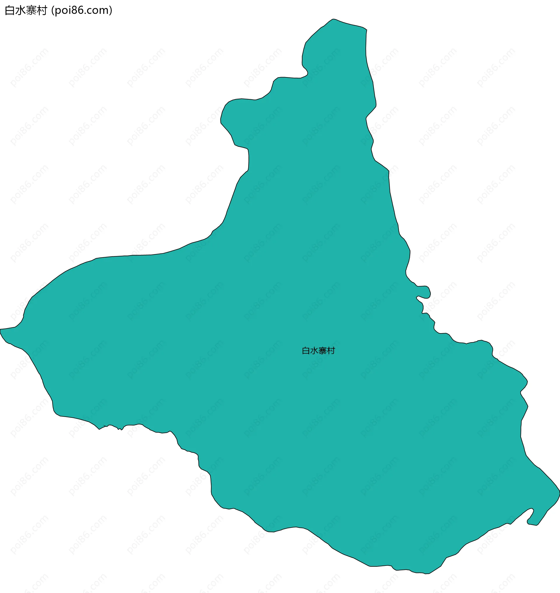 白水寨村边界地图