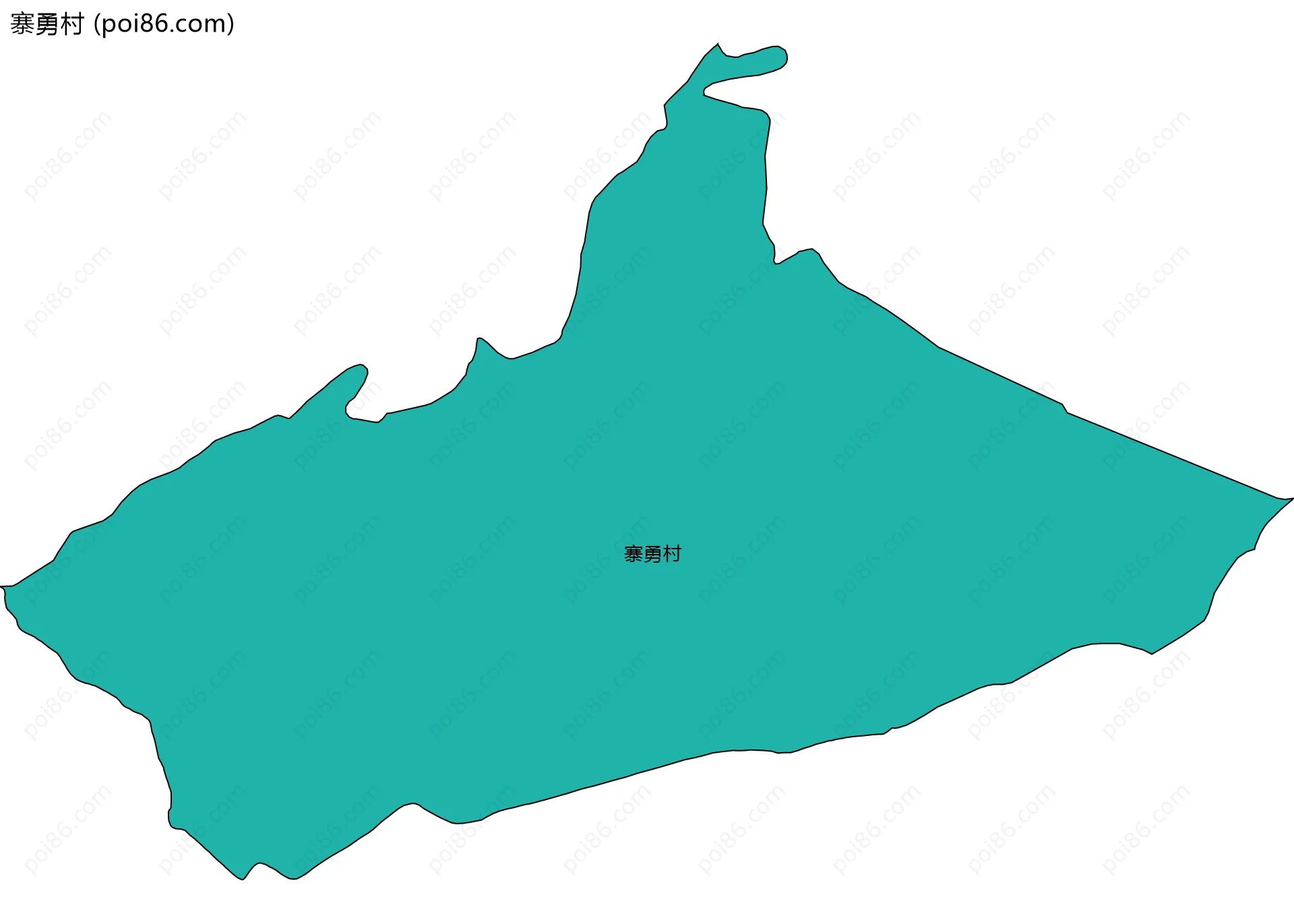寨勇村边界地图