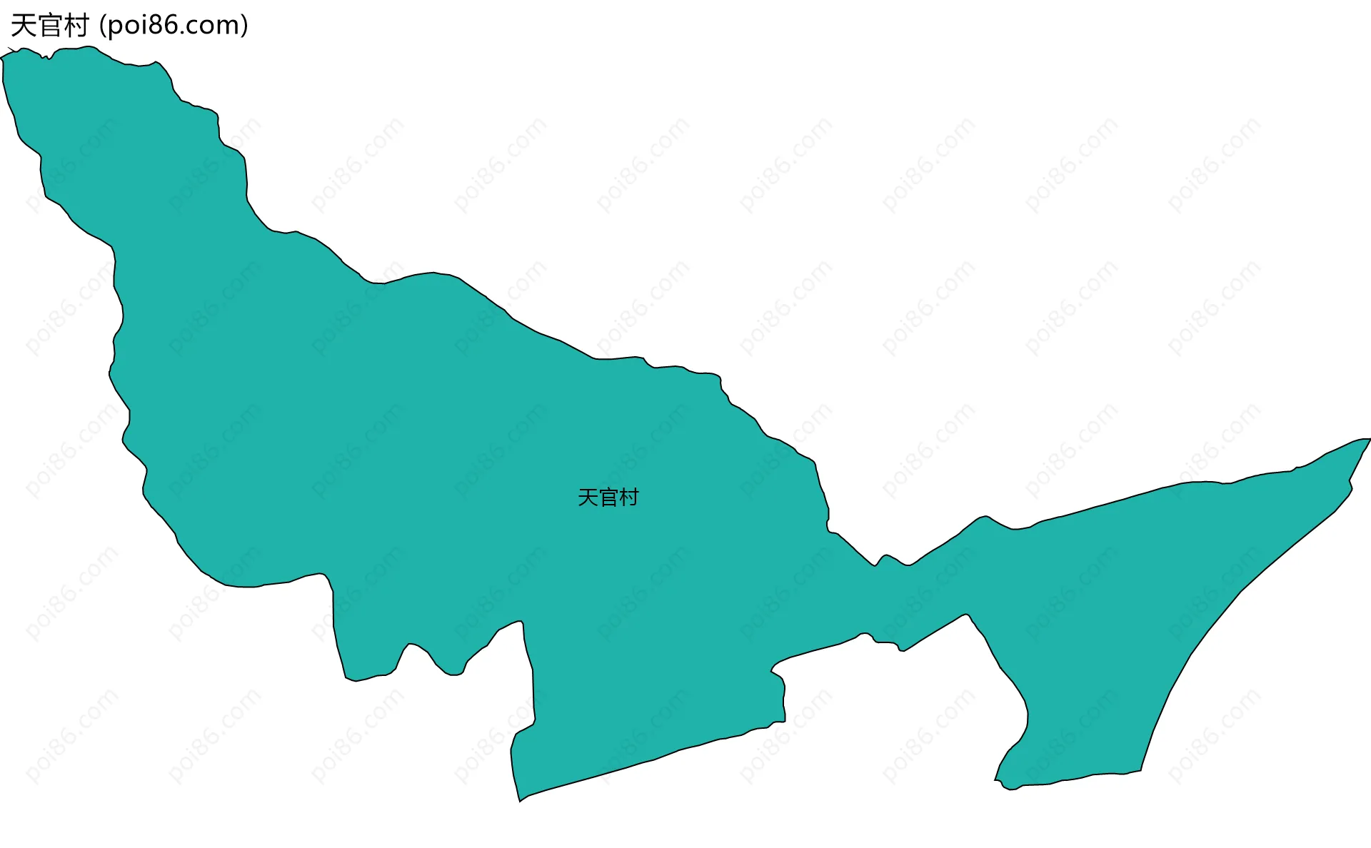 天官村边界地图