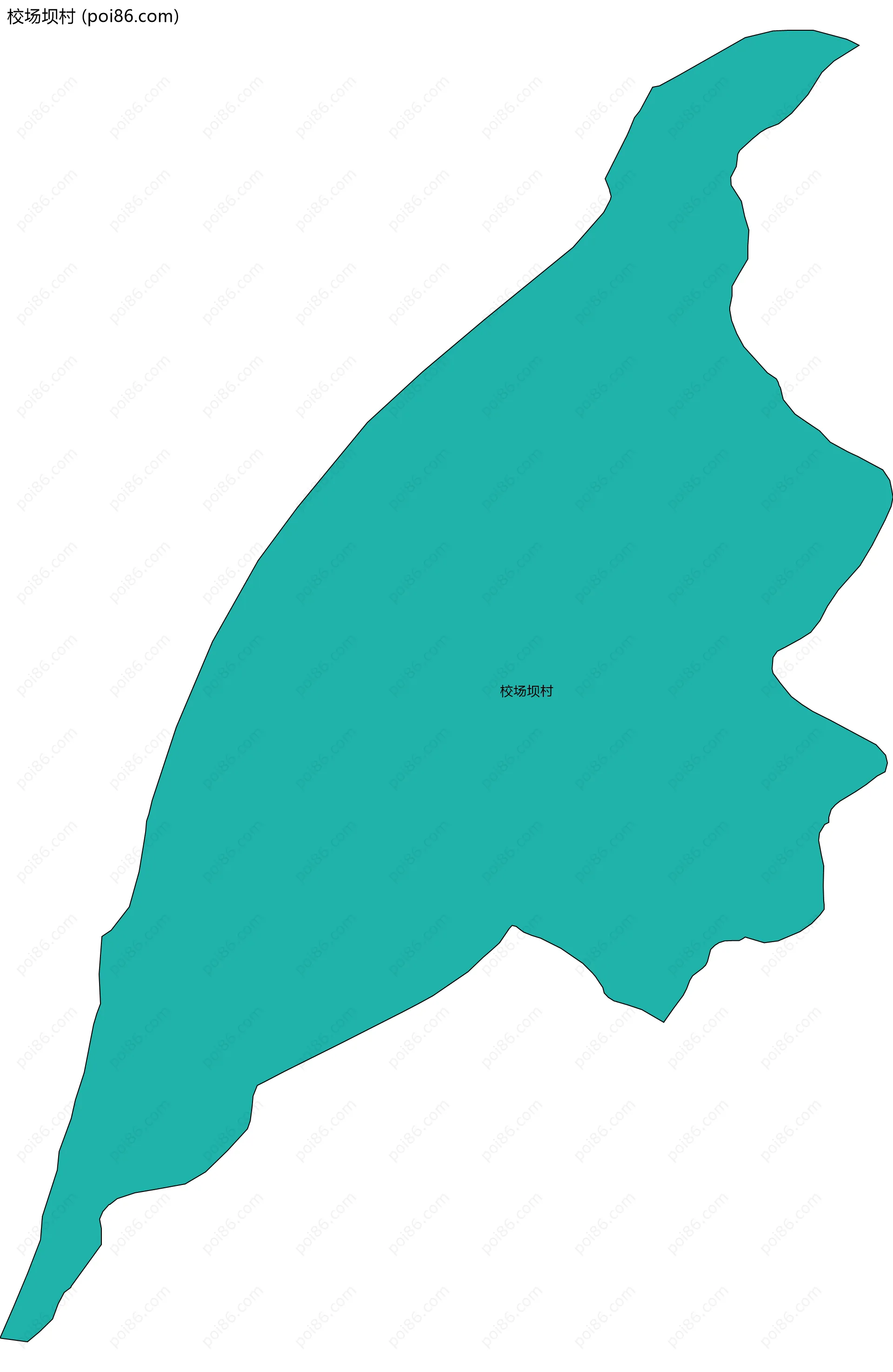 校场坝村边界地图