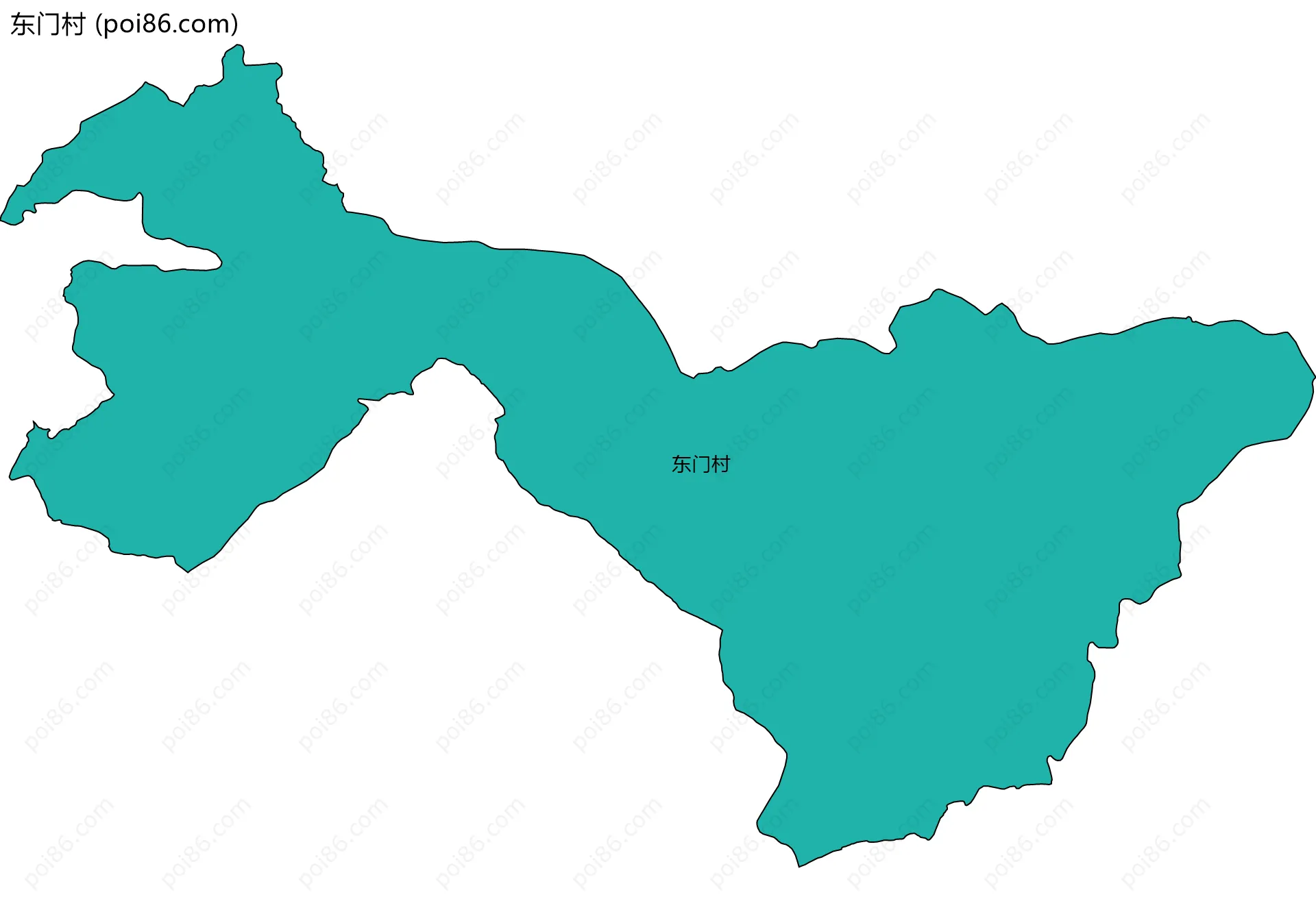 东门村边界地图