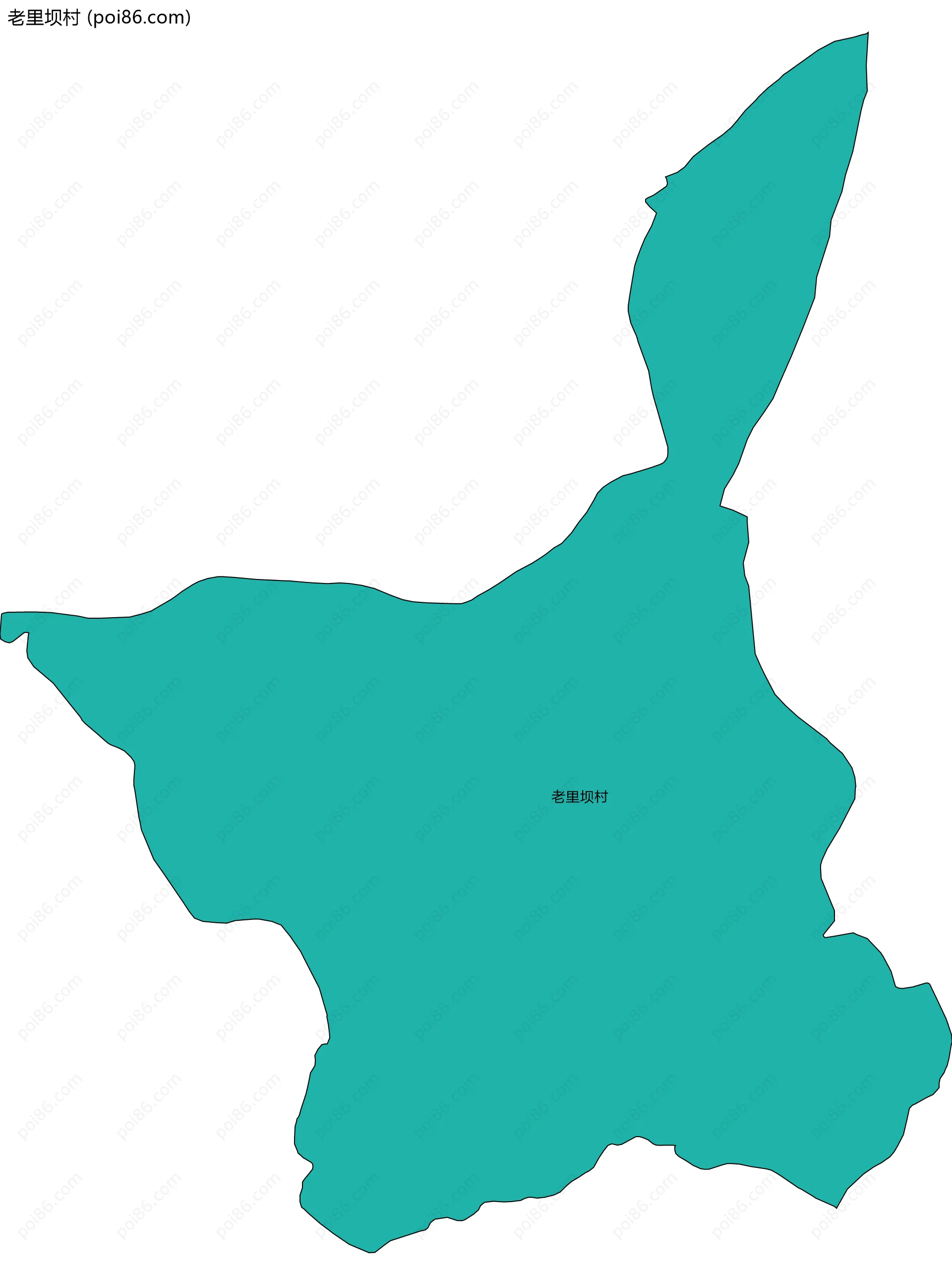 老里坝村边界地图