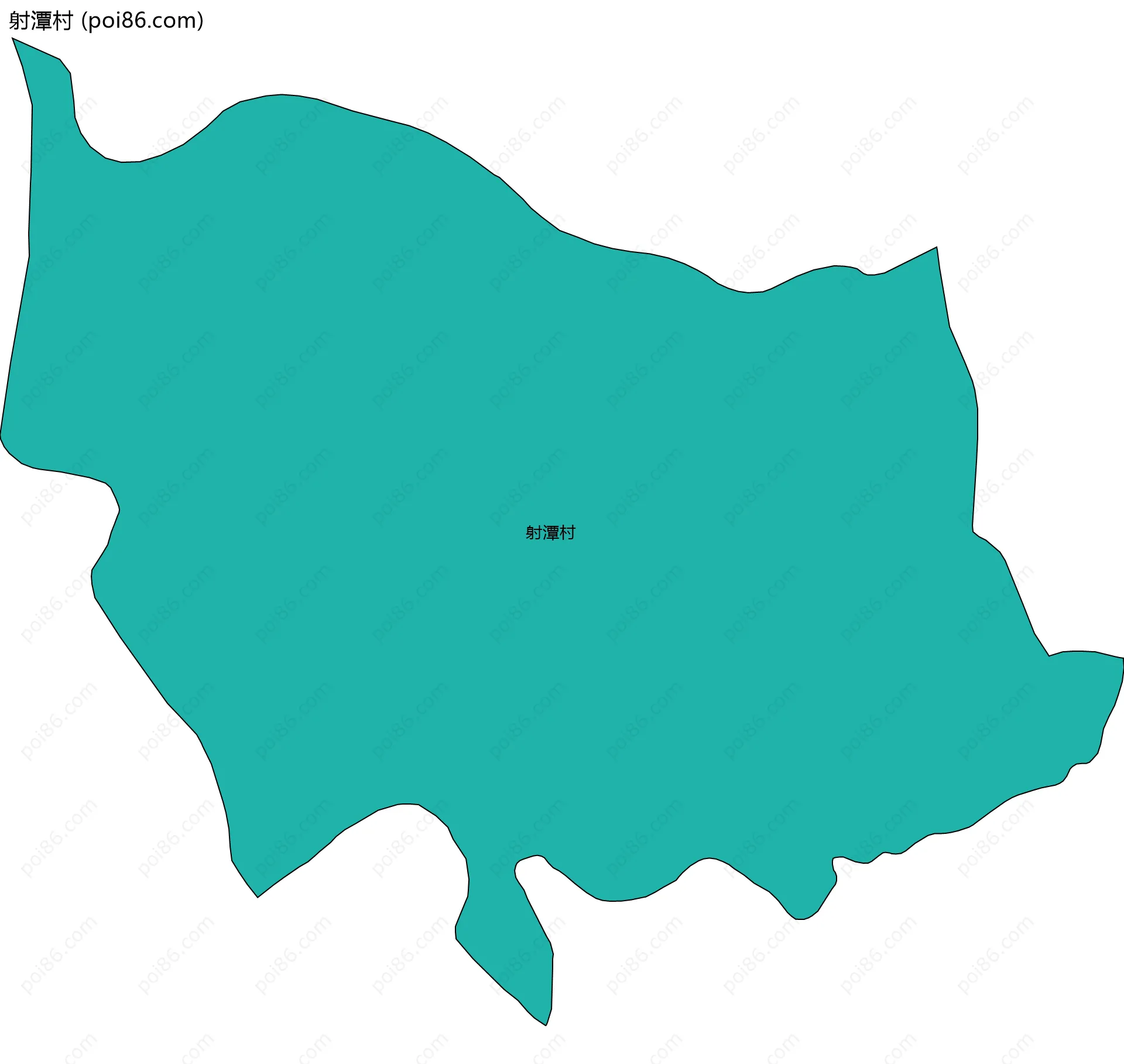 射潭村边界地图