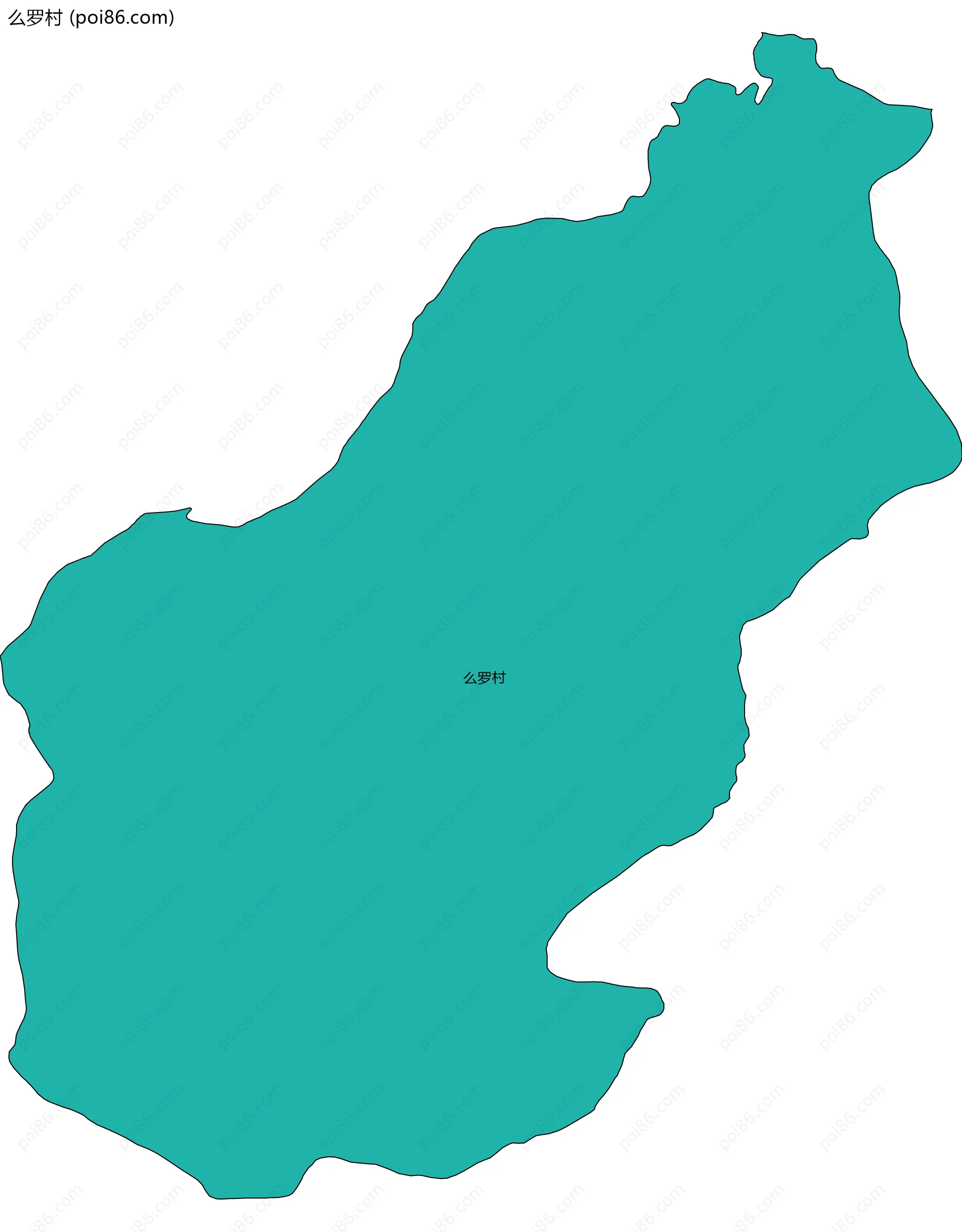 么罗村边界地图